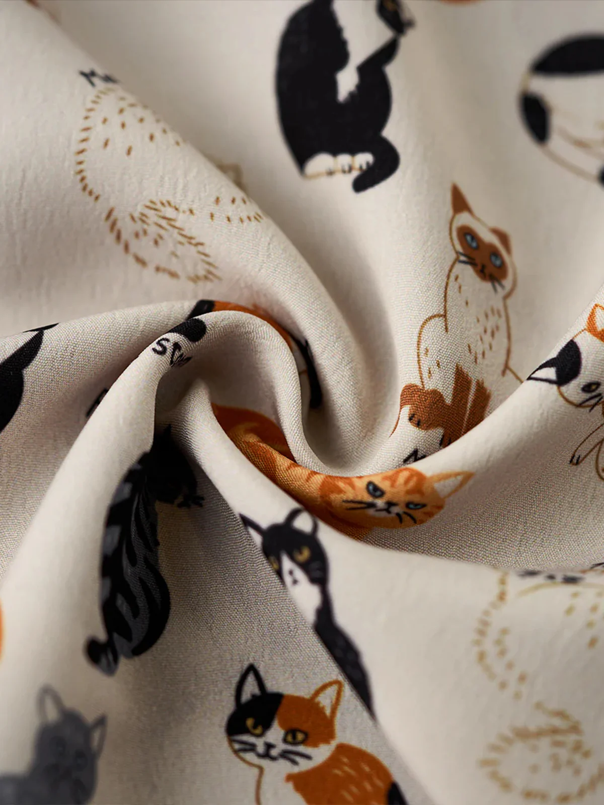 "Cat Encyclopedia" Hawaiian Camp Shirt - Image 14