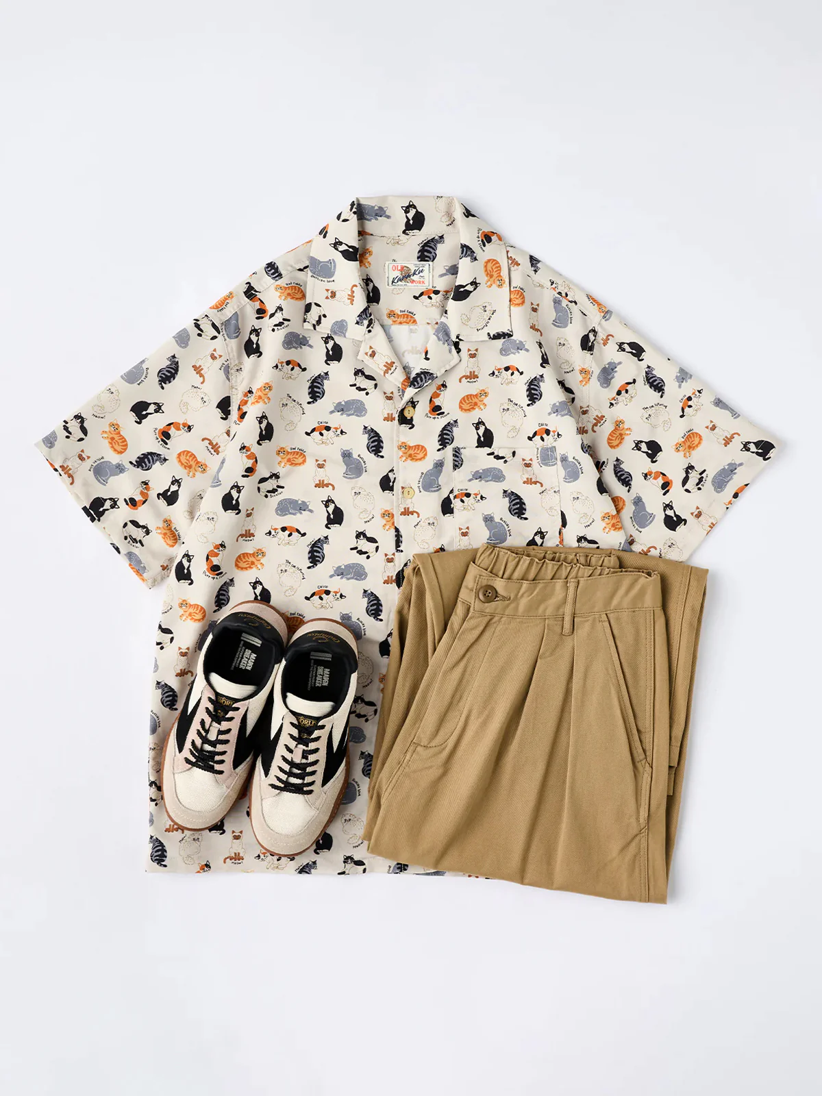 "Cat Encyclopedia" Hawaiian Camp Shirt - Image 17