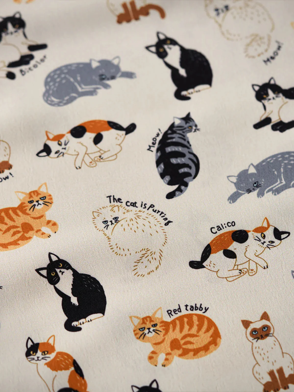 "Cat Encyclopedia" Hawaiian Camp Shirt - Image 8