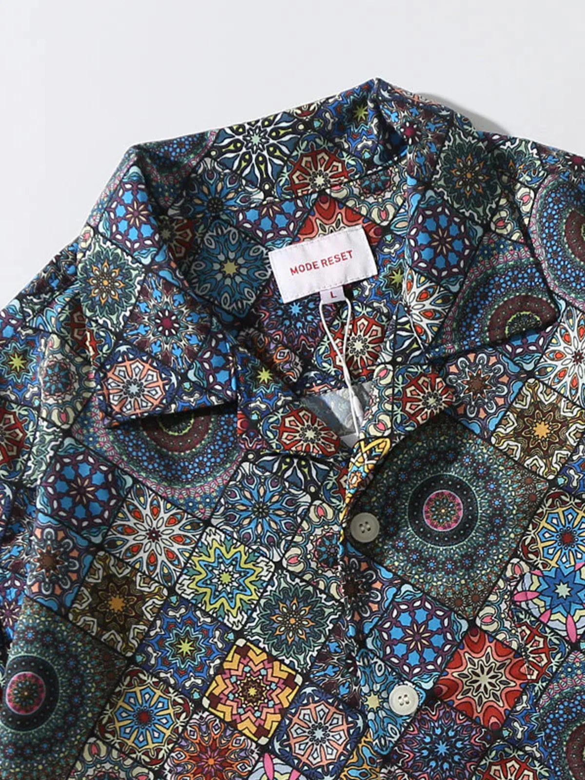 HAWAII ALOHA "Summer Kaleidoscope" all-over Hawaiian shirt - Image 3