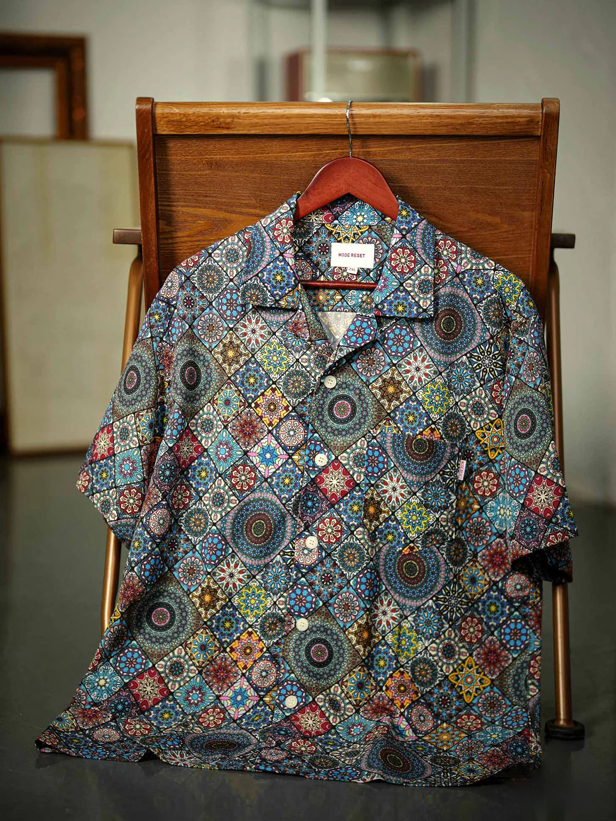 HAWAII ALOHA "Summer Kaleidoscope" all-over Hawaiian shirt - Image 5