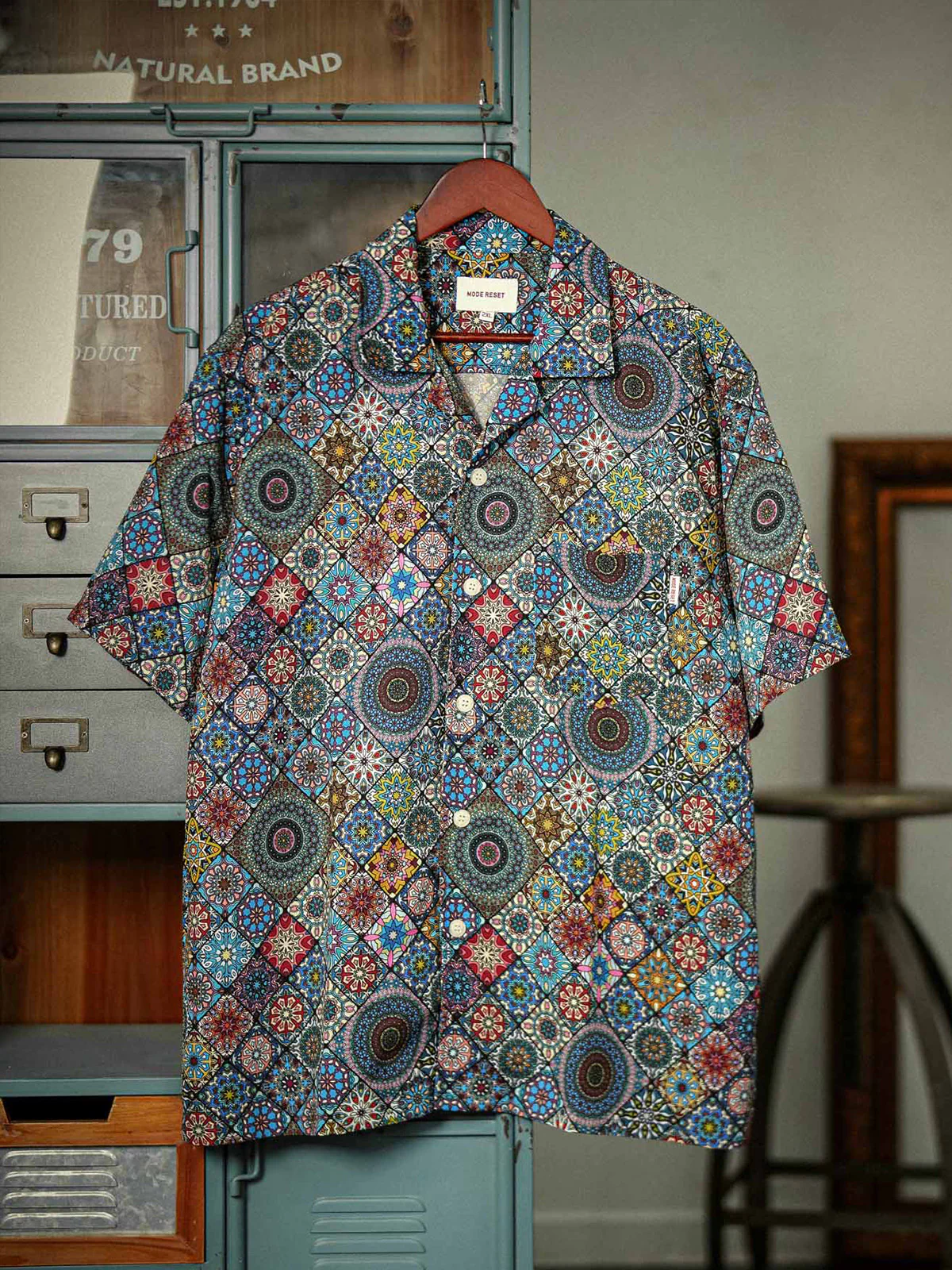 HAWAII ALOHA "Summer Kaleidoscope" all-over Hawaiian shirt - Image 6