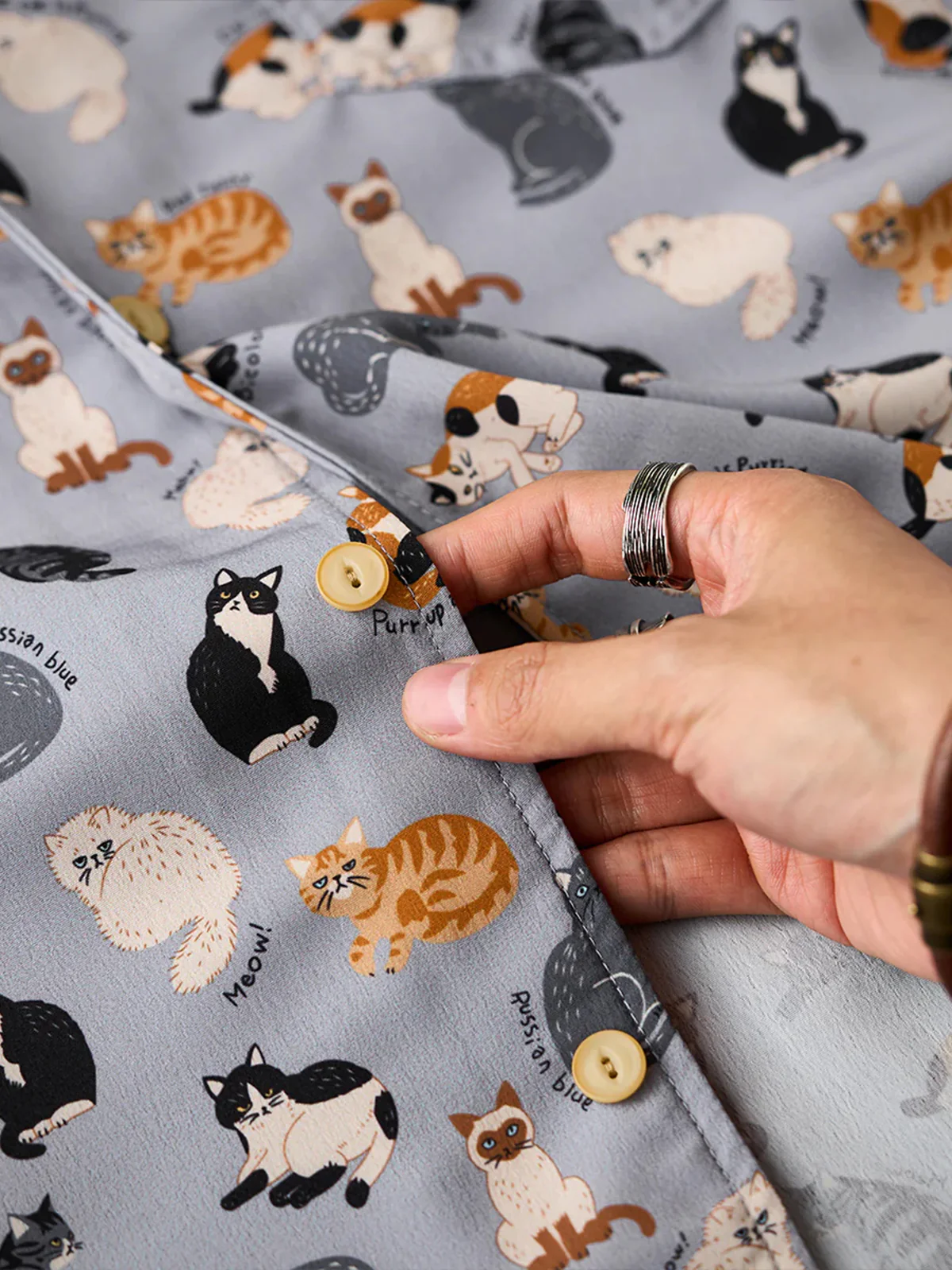 Cat Encyclopedia all-over print Hawaiian shirt - Image 10