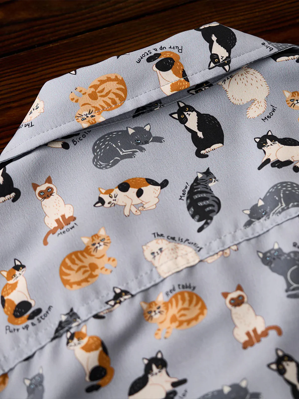 Cat Encyclopedia all-over print Hawaiian shirt - Image 13