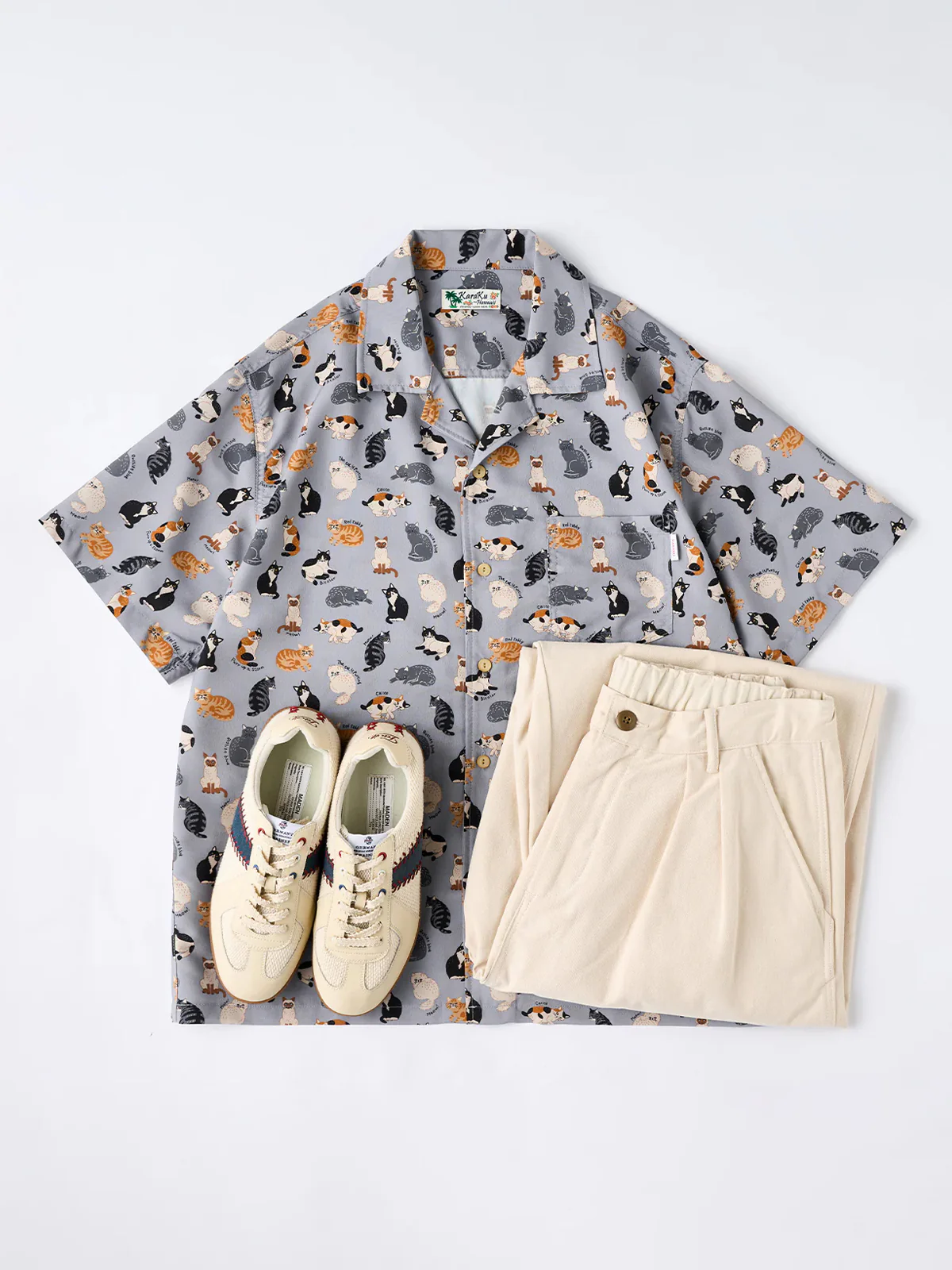 Cat Encyclopedia all-over print Hawaiian shirt - Image 14