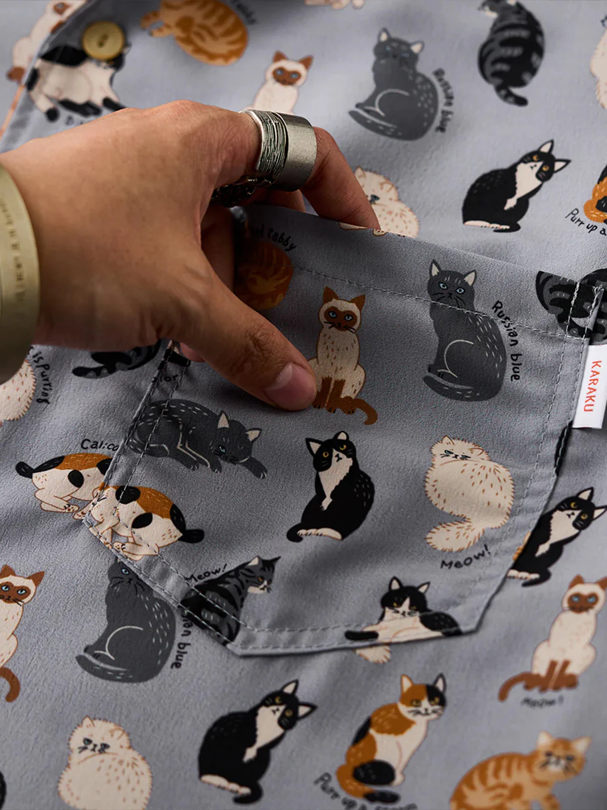 Cat Encyclopedia all-over print Hawaiian shirt - Image 9