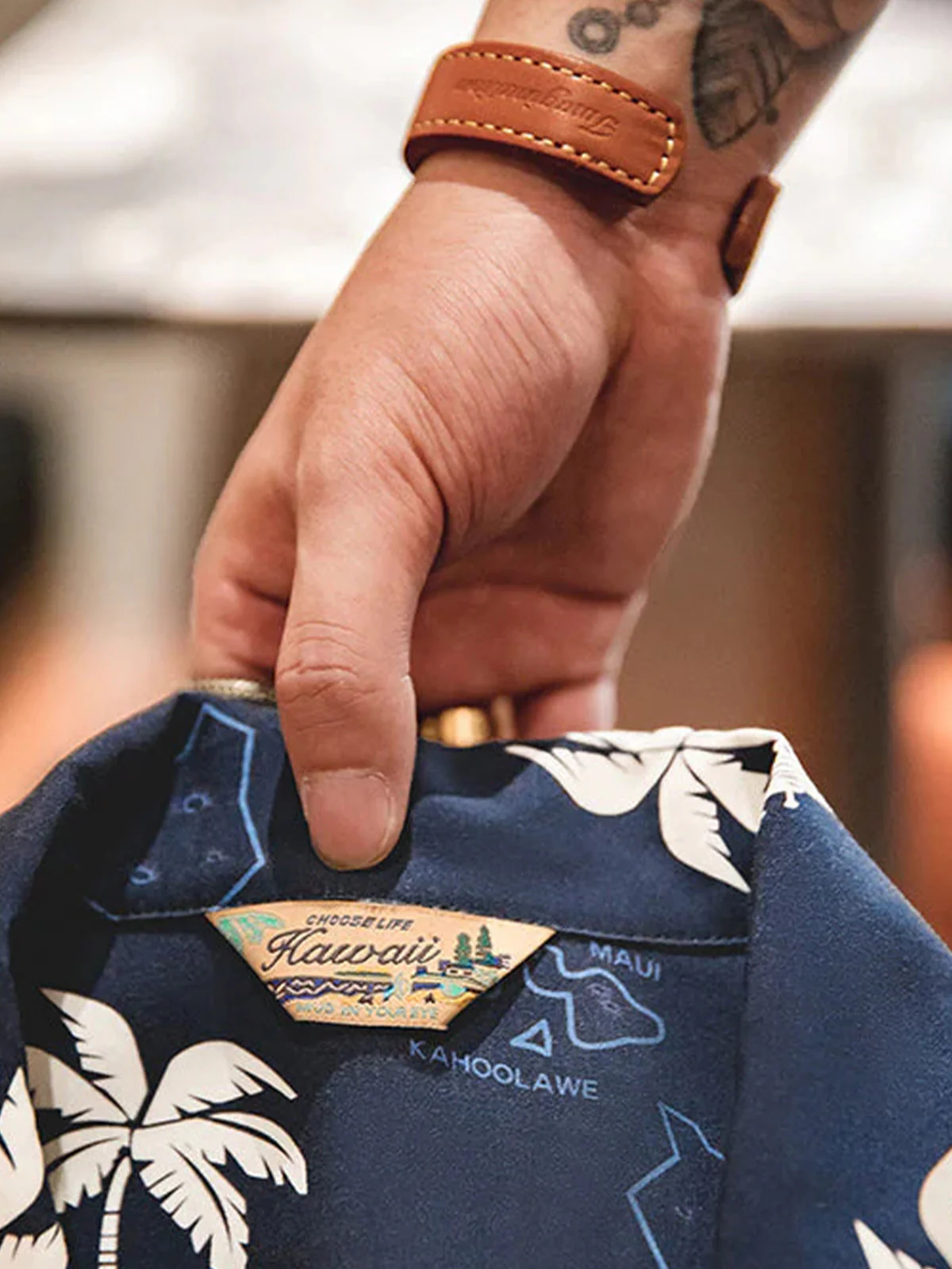 Blue Hawaiian Heritage Camp Shirt - Image 5