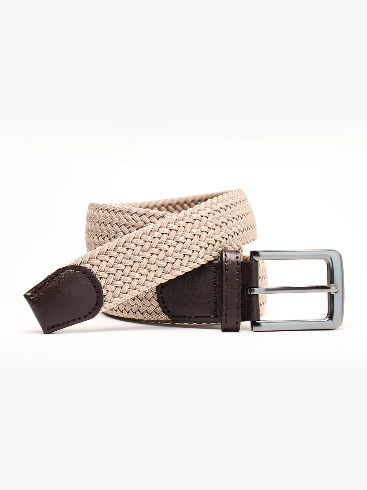 Handwoven Solid Color Stretch Belt - Image 12