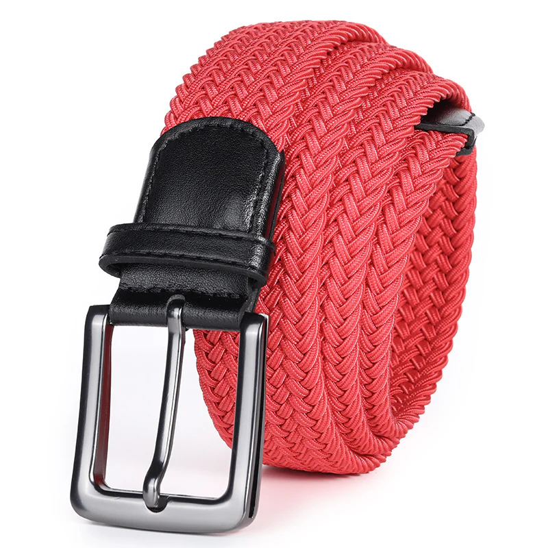 Handwoven Solid Color Stretch Belt - Image 7