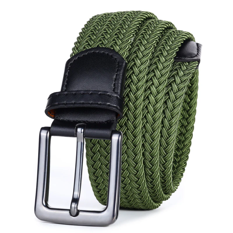 Handwoven Solid Color Stretch Belt - Image 9