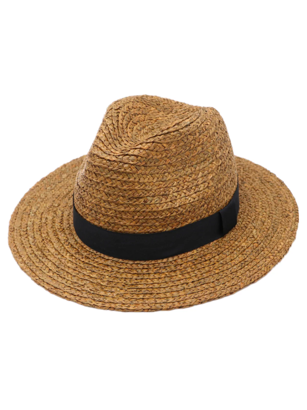 Handmade Curled Brim Jazz Straw Hat - Image 7