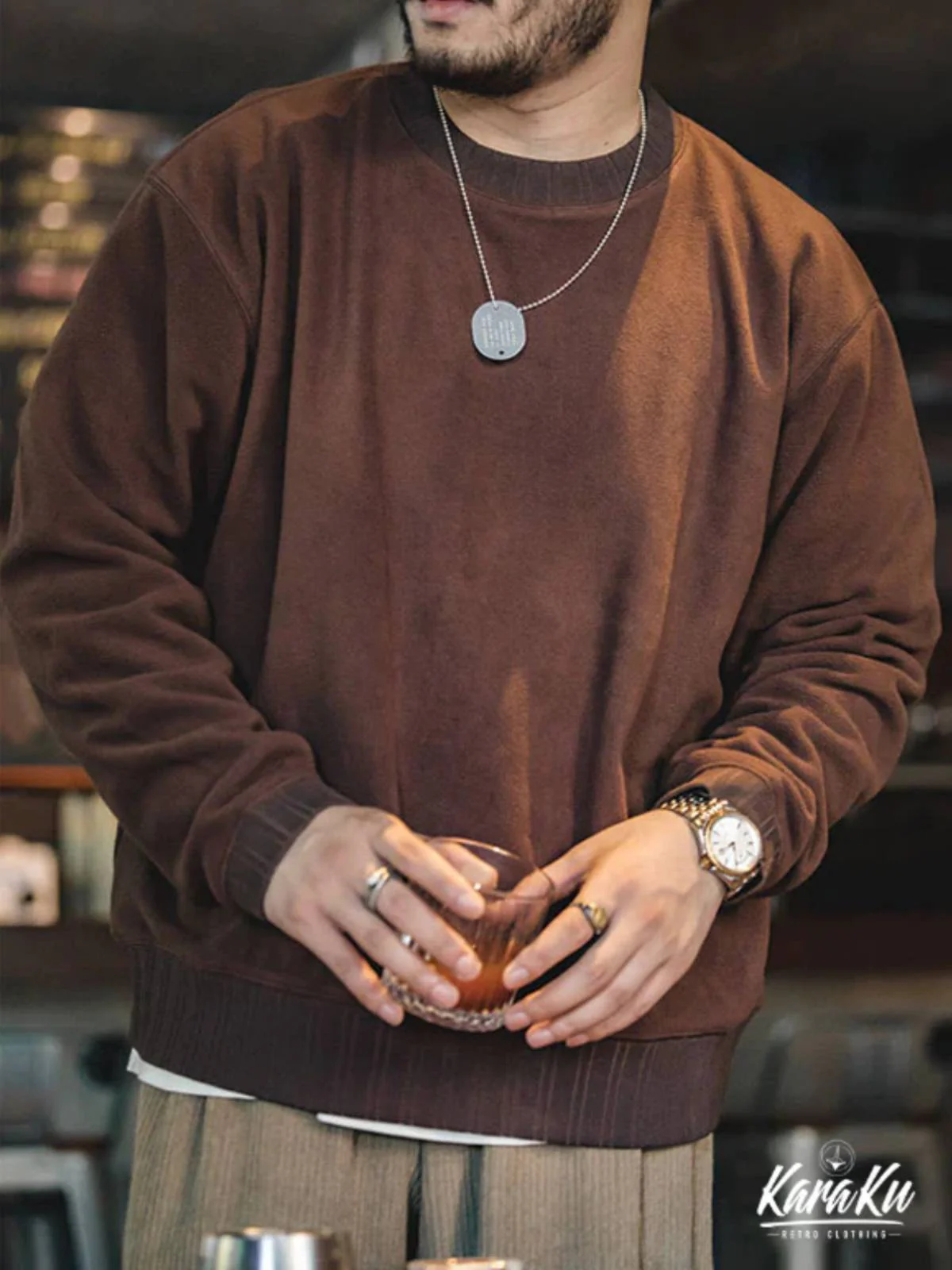 Polar Fleece Sweatshirt with Thumbhole Sleeves - Image 6