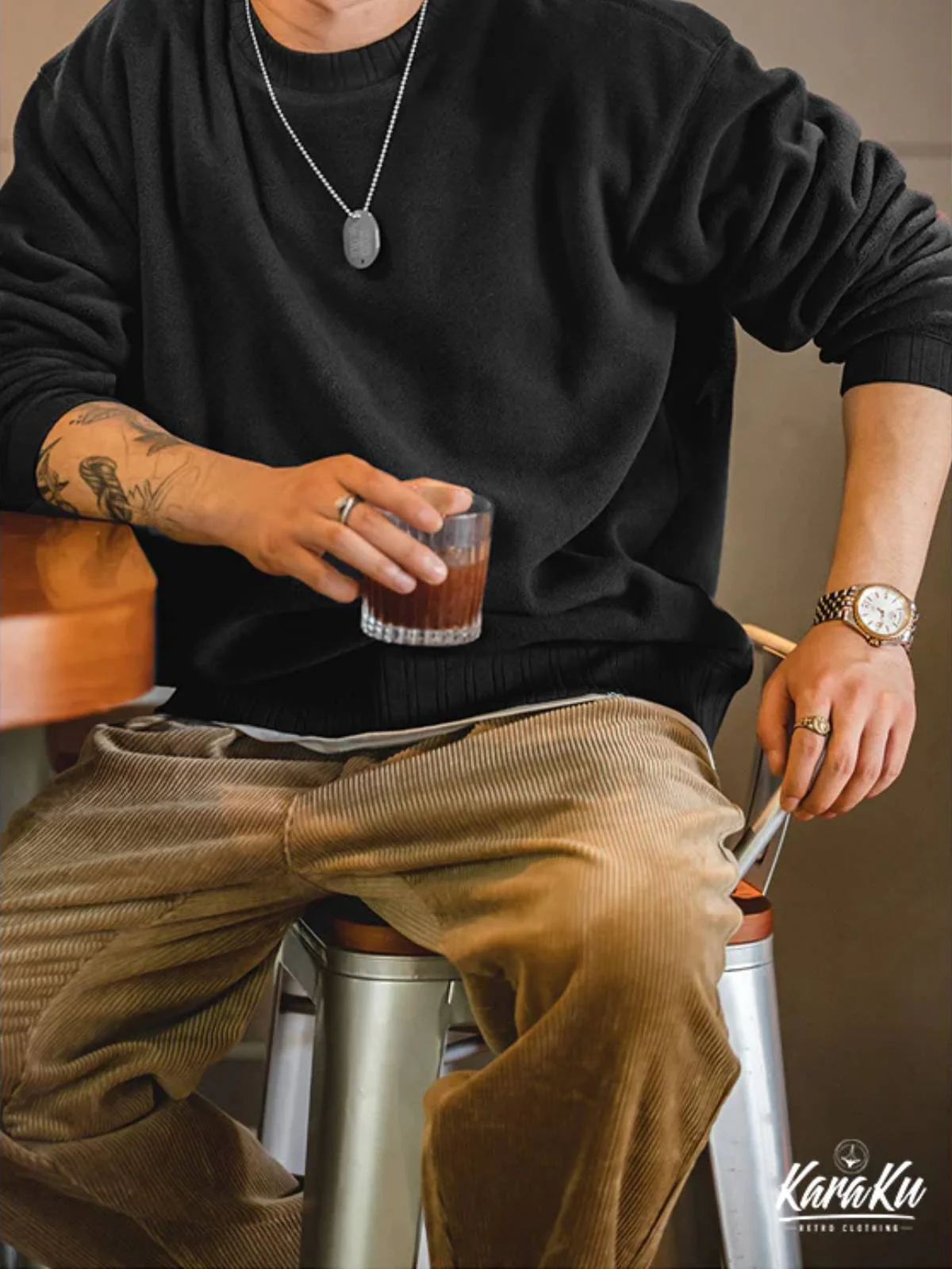 Polar Fleece Sweatshirt with Thumbhole Sleeves - Image 7