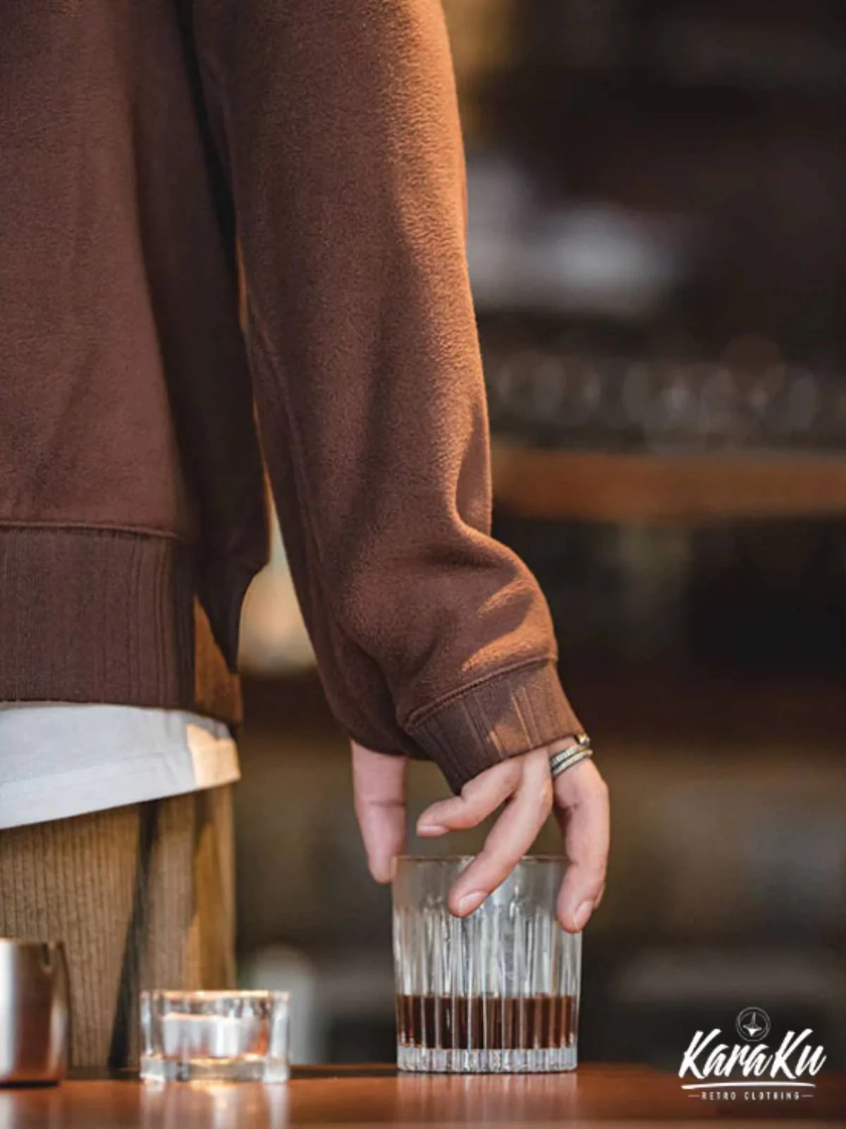 Polar Fleece Sweatshirt with Thumbhole Sleeves - Image 9