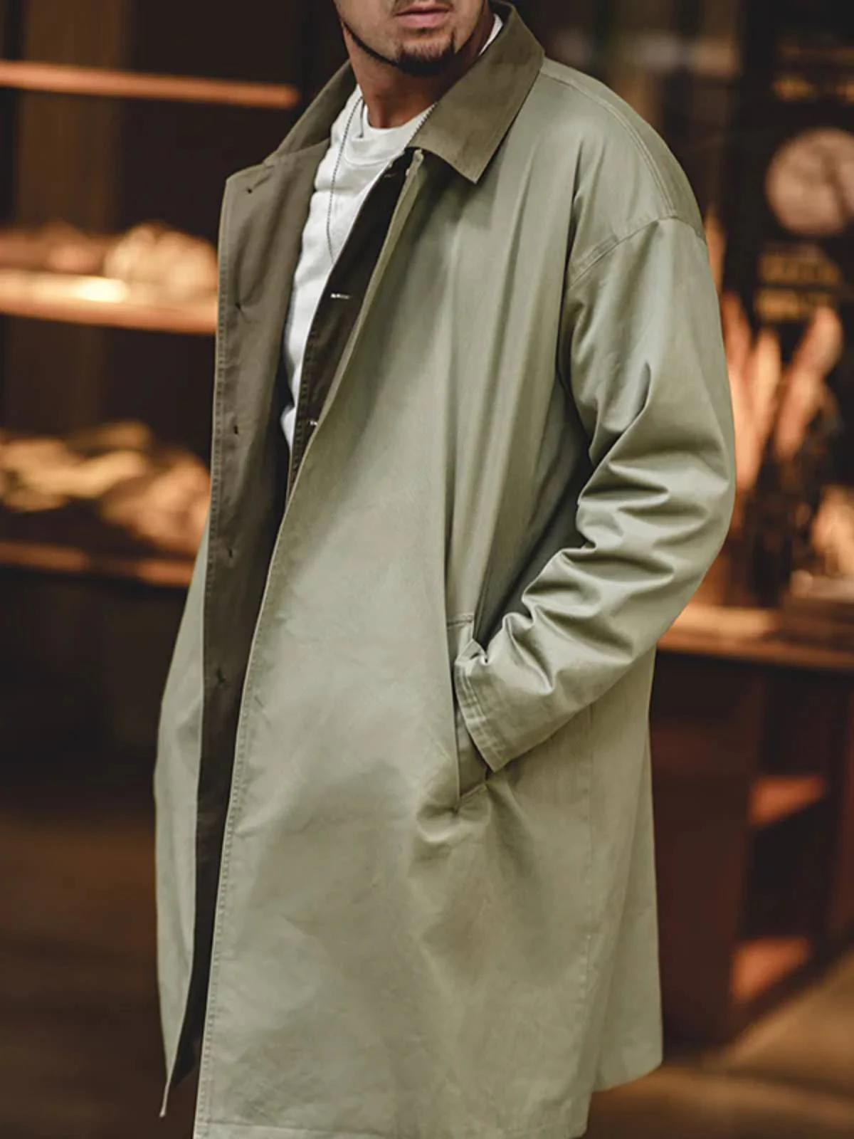 American Casual Balmacaan Coat - Image 6