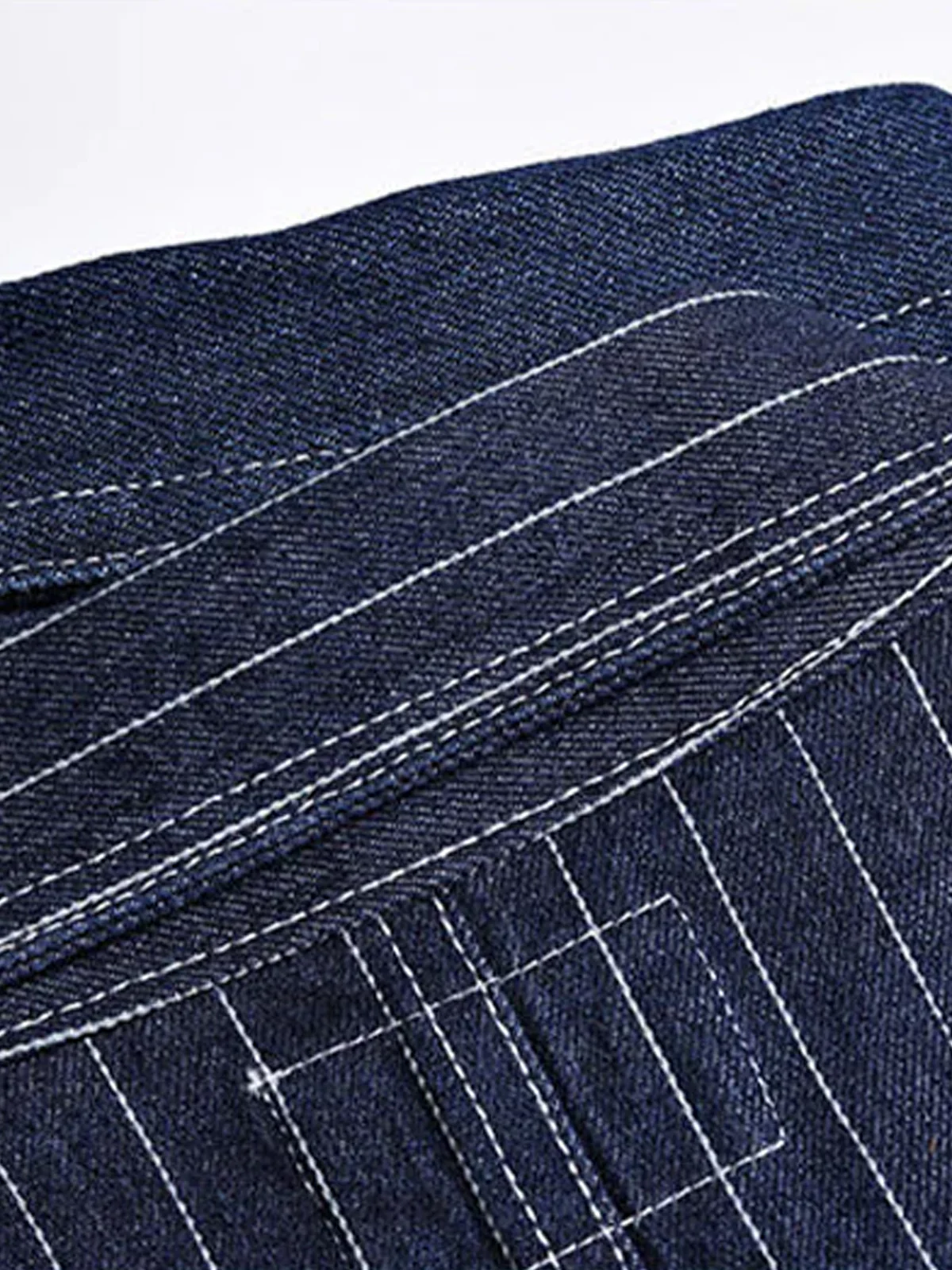 Casual American Style Wabash Denim Work Jacket - Image 6