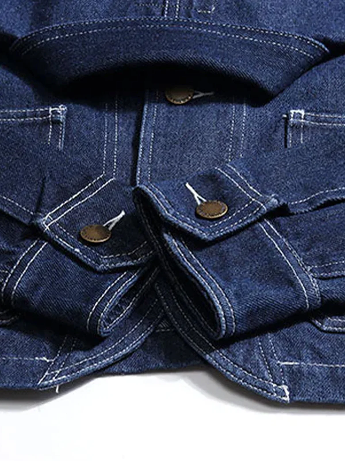 Casual American Style Wabash Denim Work Jacket - Image 9