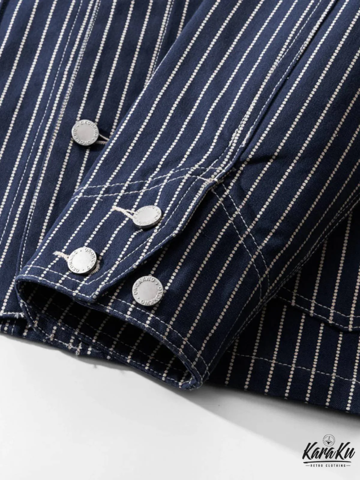 Wabash Stripe Denim Work Jacket - Image 12