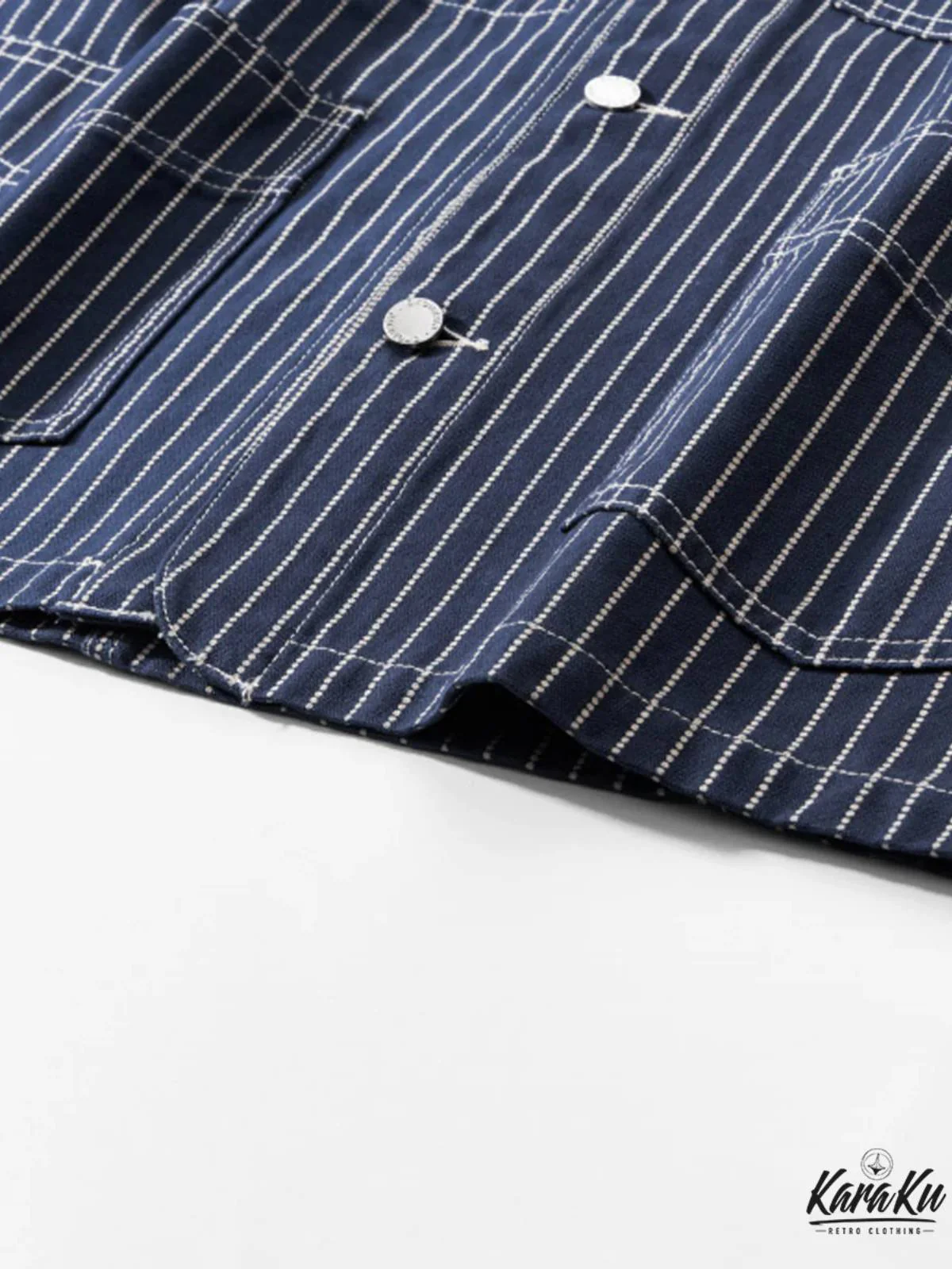 Wabash Stripe Denim Work Jacket - Image 17