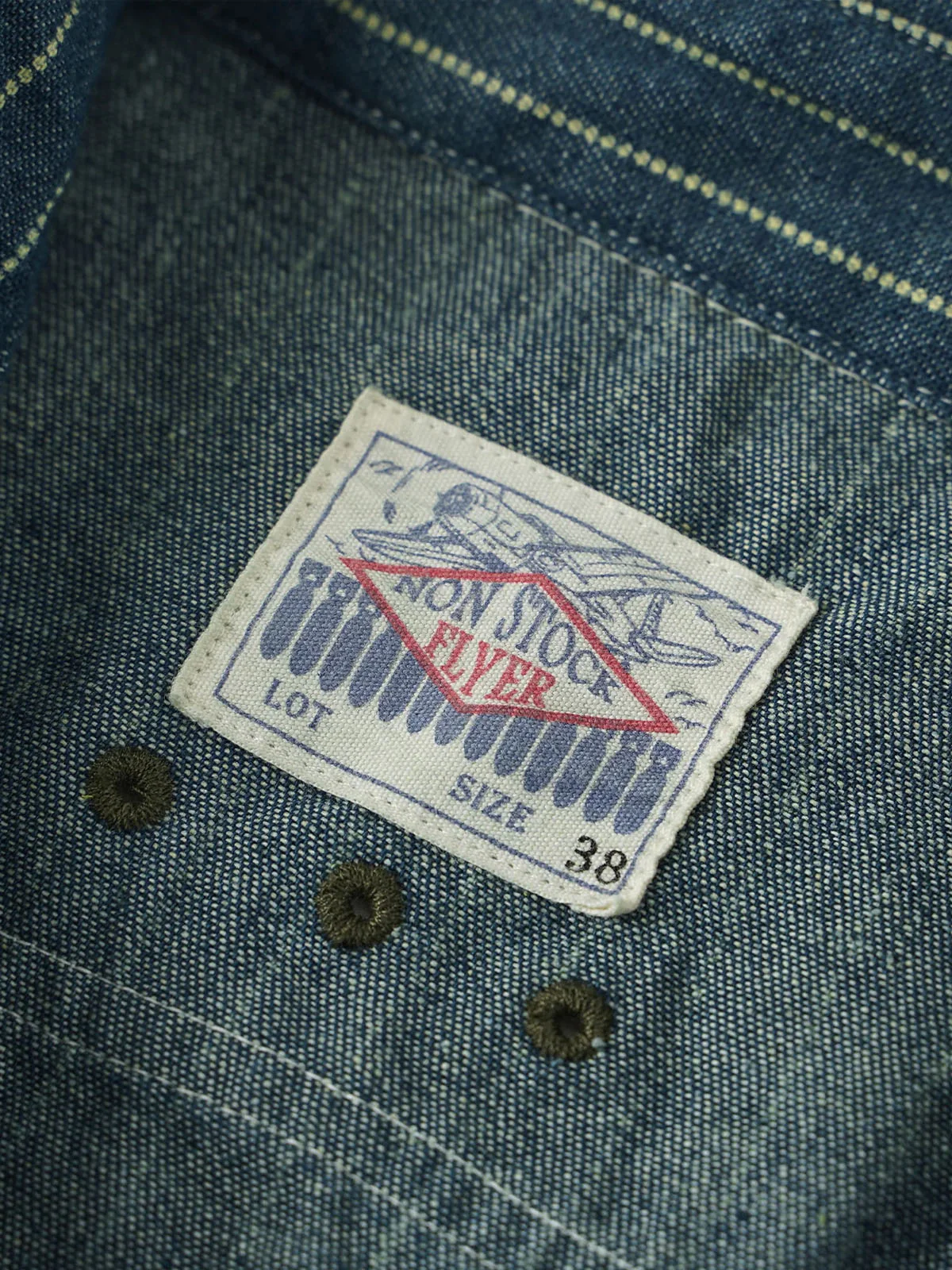 Wabash American Style Washed Stripe Work Shirt - Image 10