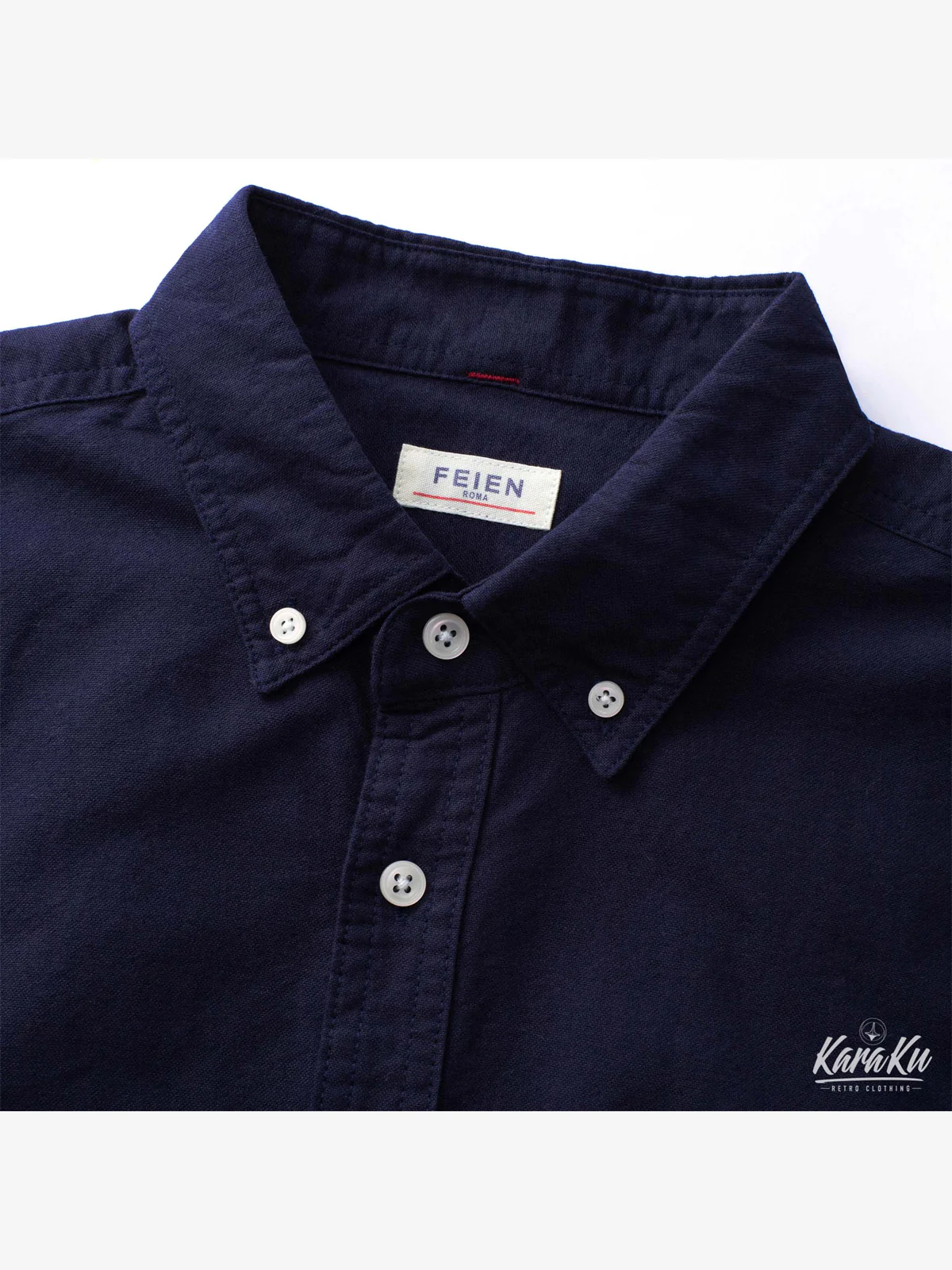 Elbow Patches Oxford Fabric Button-Down Shirt - Image 10