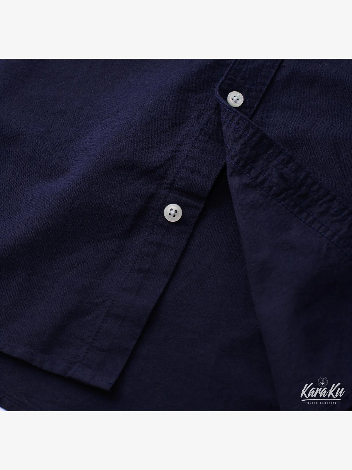 Elbow Patches Oxford Fabric Button-Down Shirt - Image 15