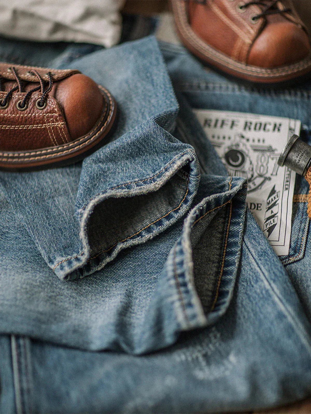 Casual Straight Tapered Jeans - Image 11