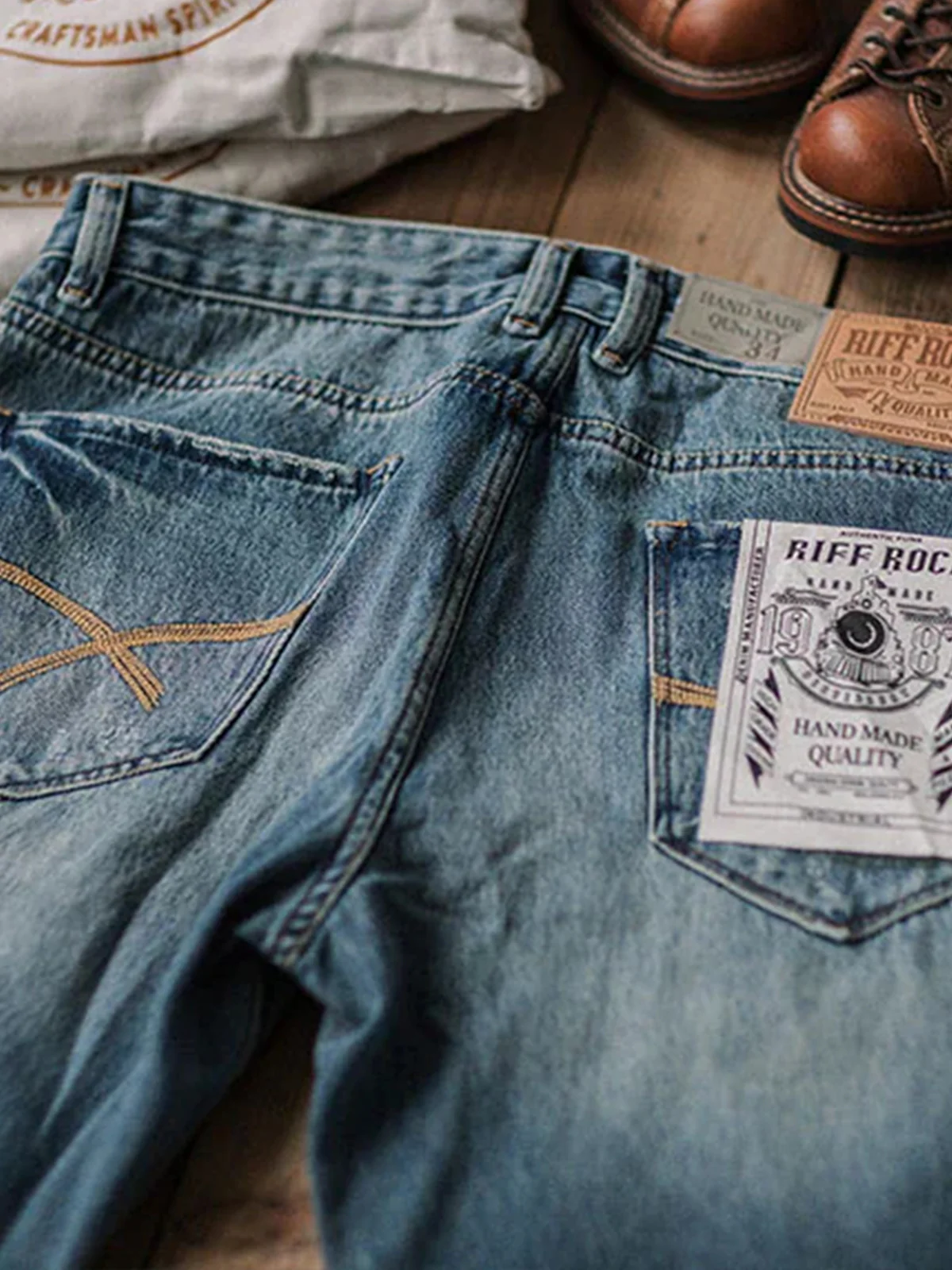 Casual Straight Tapered Jeans - Image 12