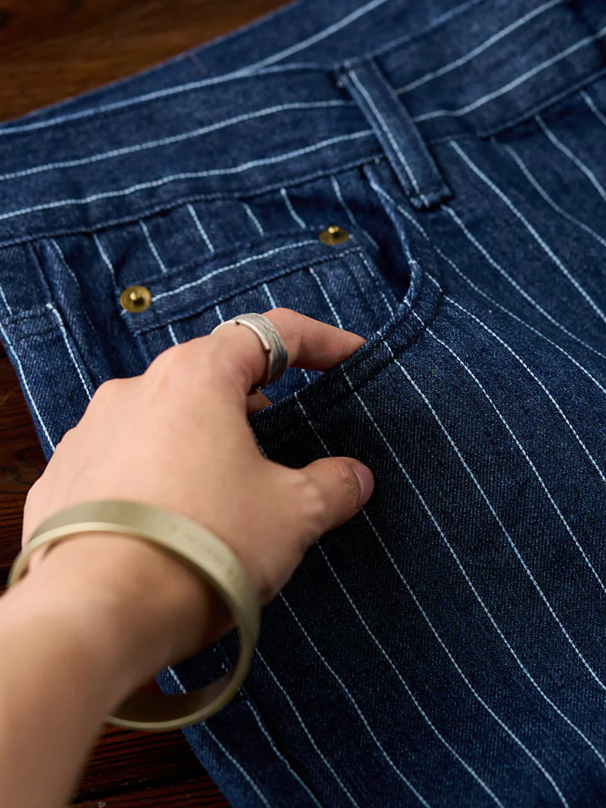 1920s Wabash Stripe Work Pants - Image 7