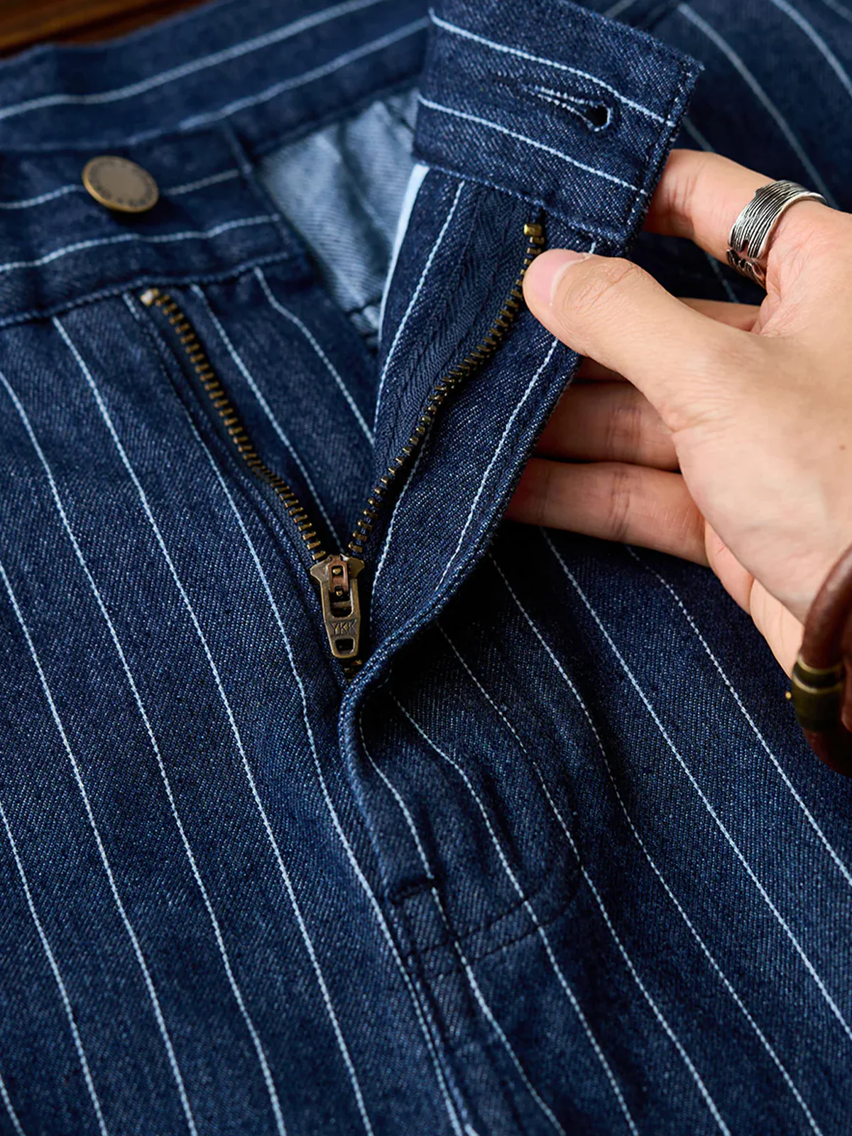 1920s Wabash Stripe Work Pants - Image 8