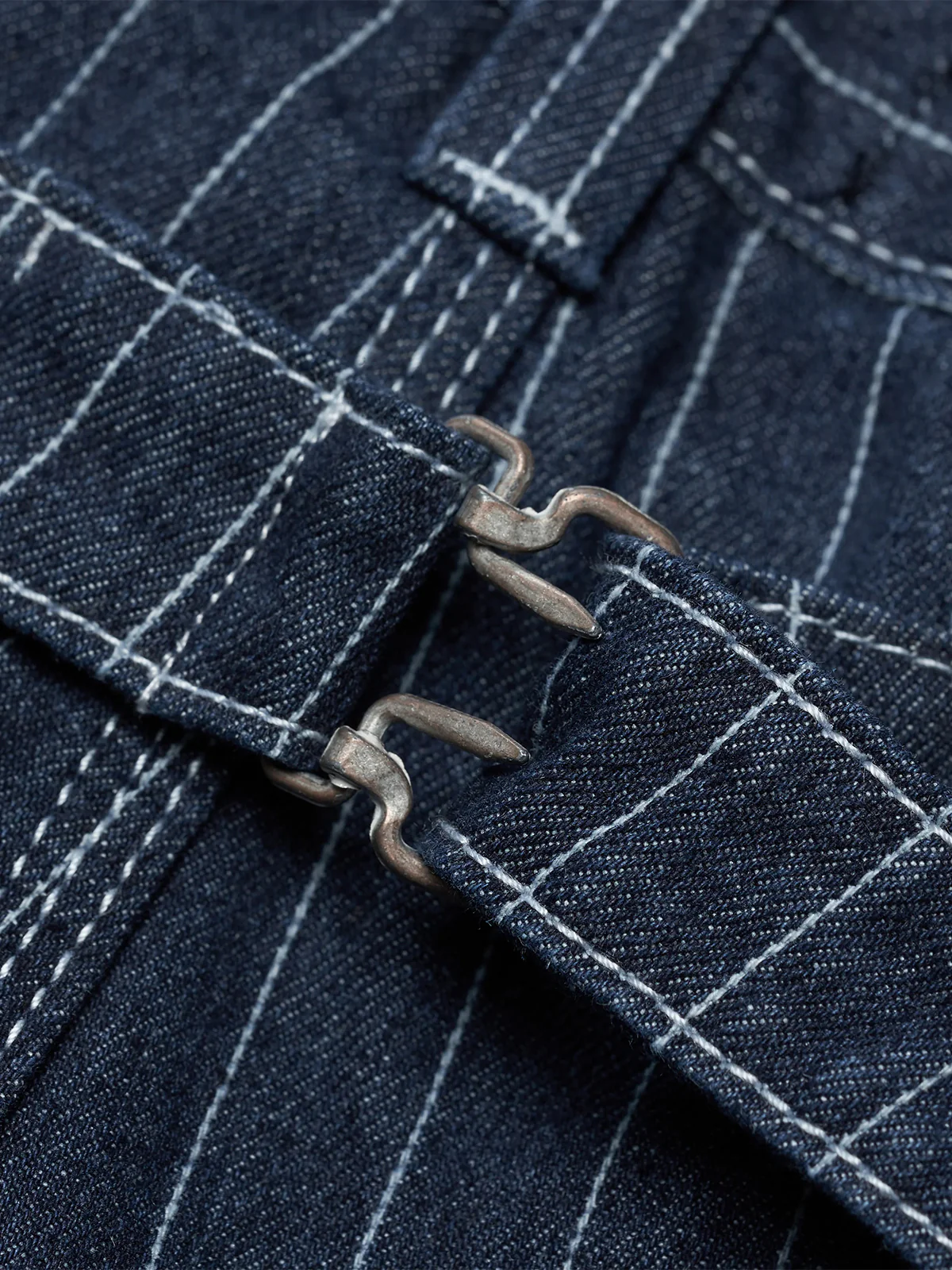 Classic Striped Wabash Suspenders Work Pants - Image 14