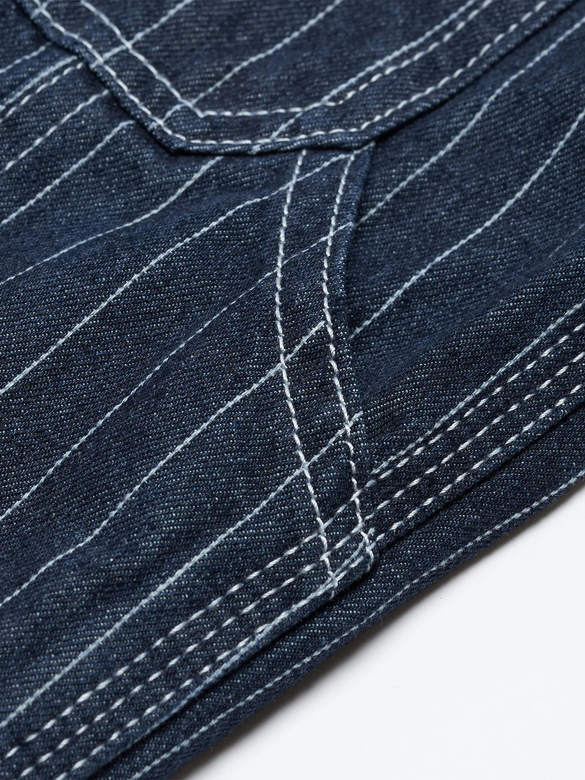 Classic Striped Wabash Suspenders Work Pants - Image 16