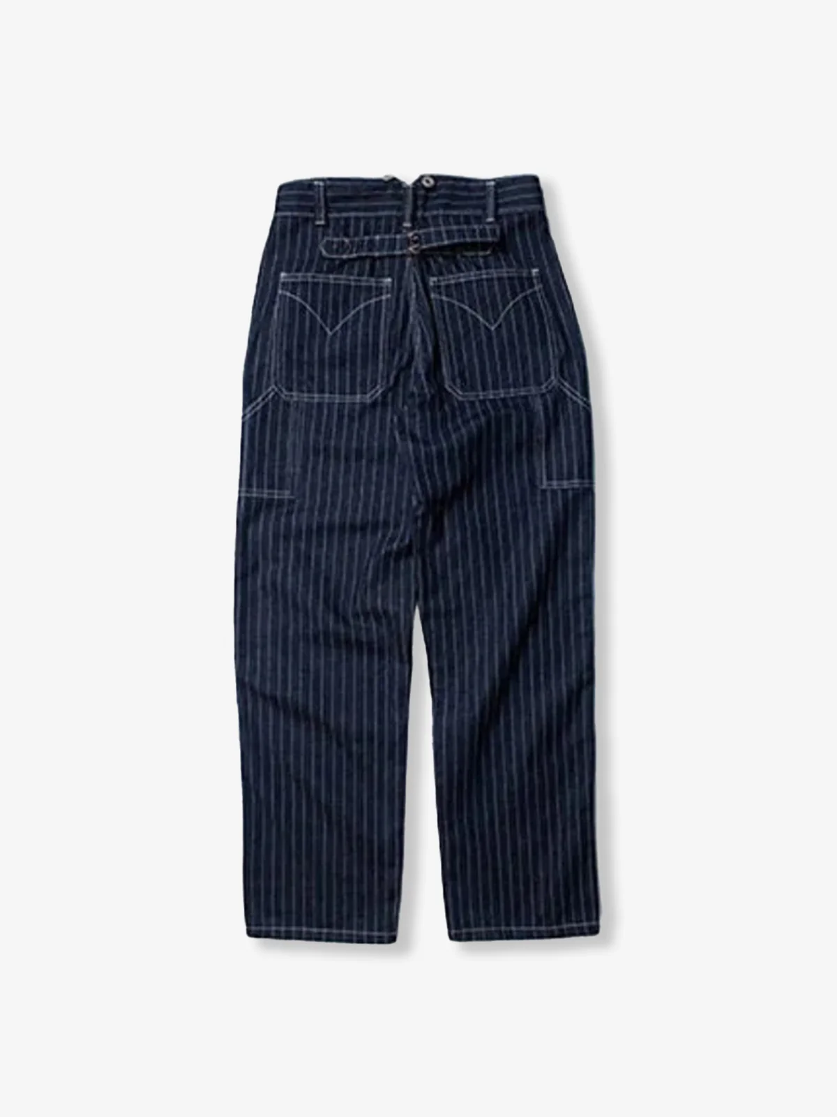 Classic Striped Wabash Suspenders Work Pants - Image 3