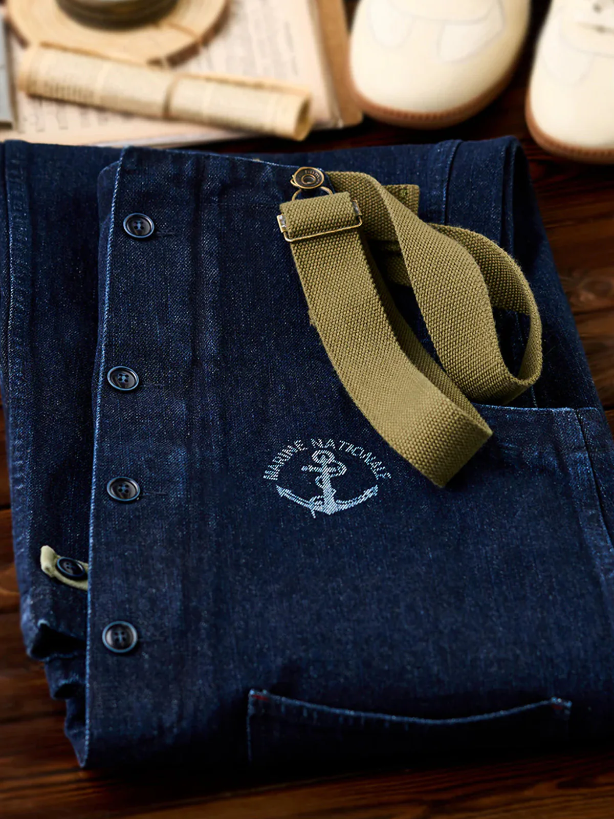 Retro Navy Deck Overalls - Image 6