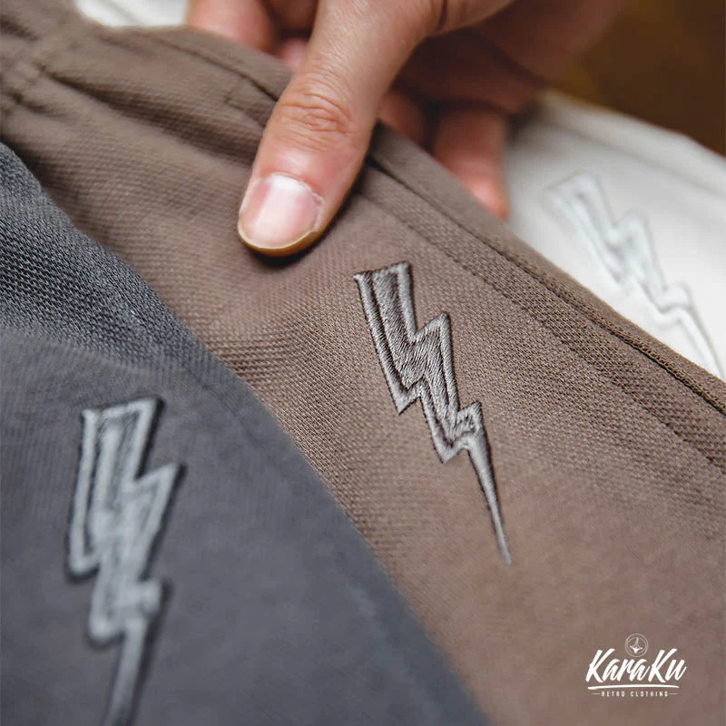 Embroidered Pique Cotton Sweat Shorts - Image 3