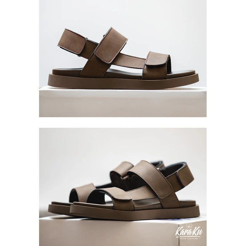 Cow Leather Velcro Sandals - Image 9