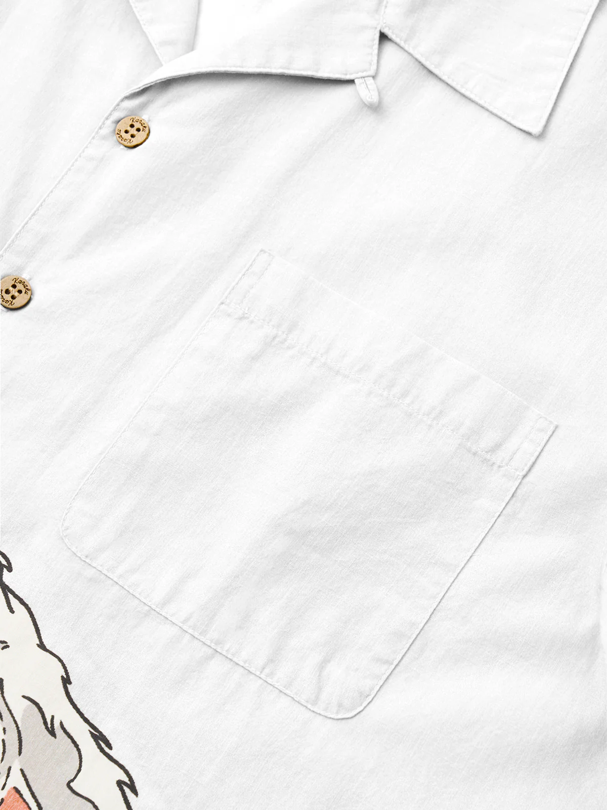 The Cat That Turns Into a Wave Cotton Camp Shirt - Image 7