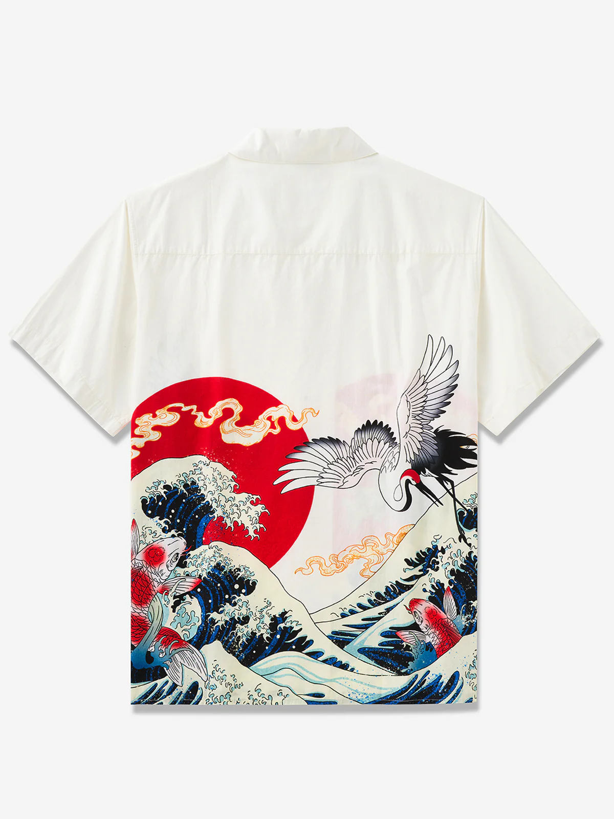 Ukiyo-E Auspicious Pictures Cotton Camp Shirt - Image 3
