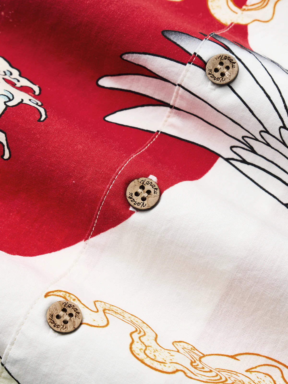 Ukiyo-E Auspicious Pictures Cotton Camp Shirt - Image 4