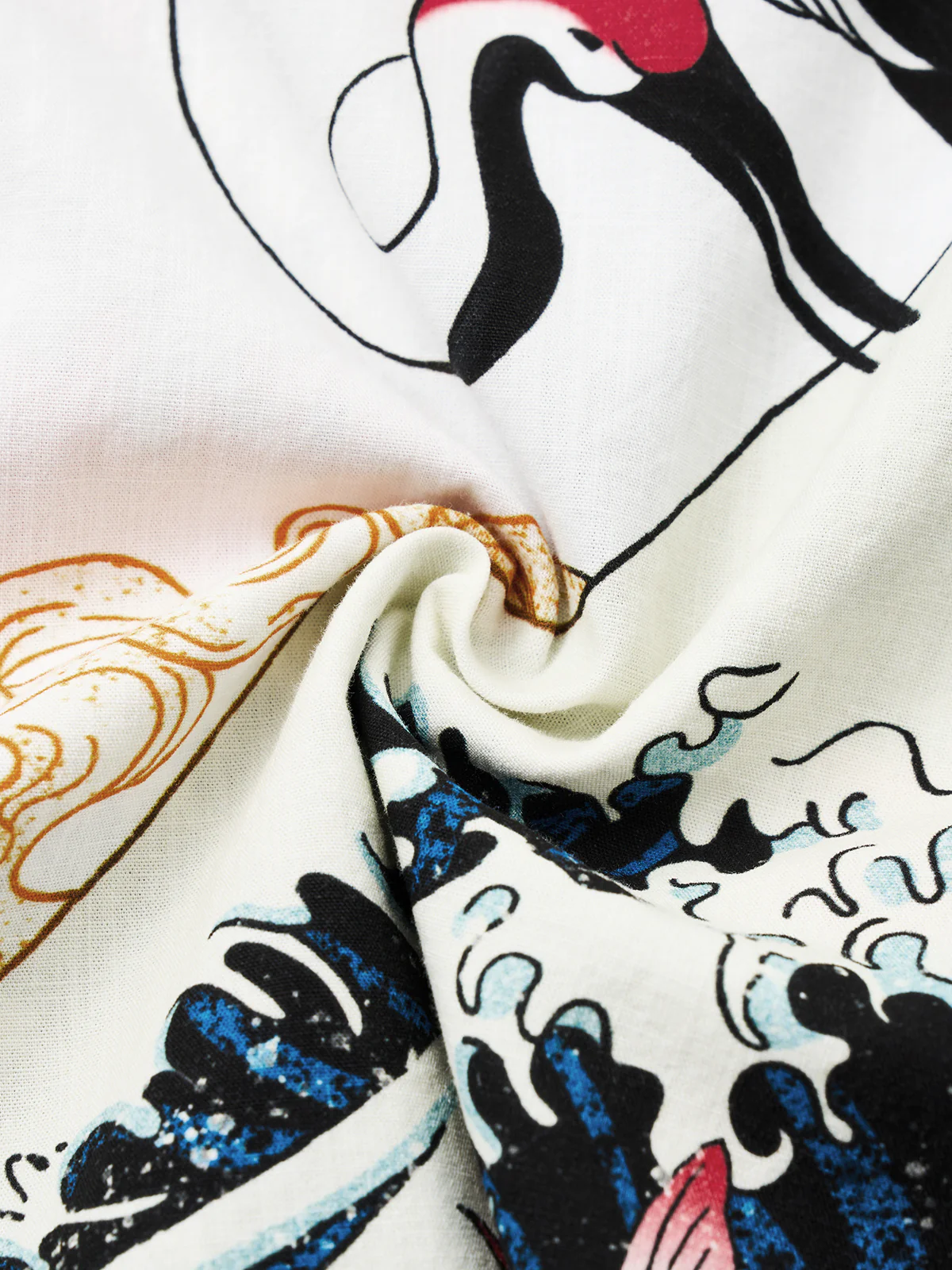 Ukiyo-E Auspicious Pictures Cotton Camp Shirt - Image 8