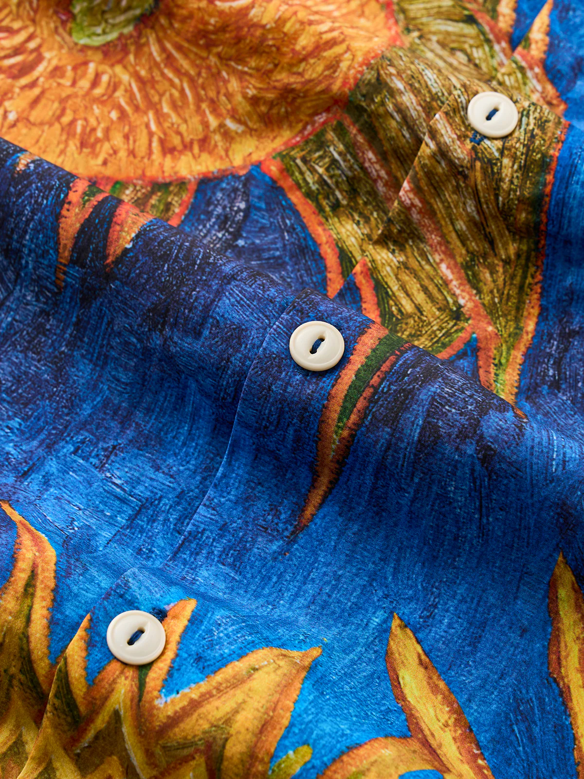 Six Sunflowers Cotton Camp Shirt - Image 6