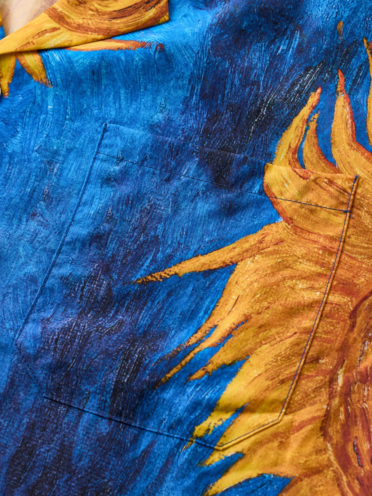 Six Sunflowers Cotton Camp Shirt - Image 8