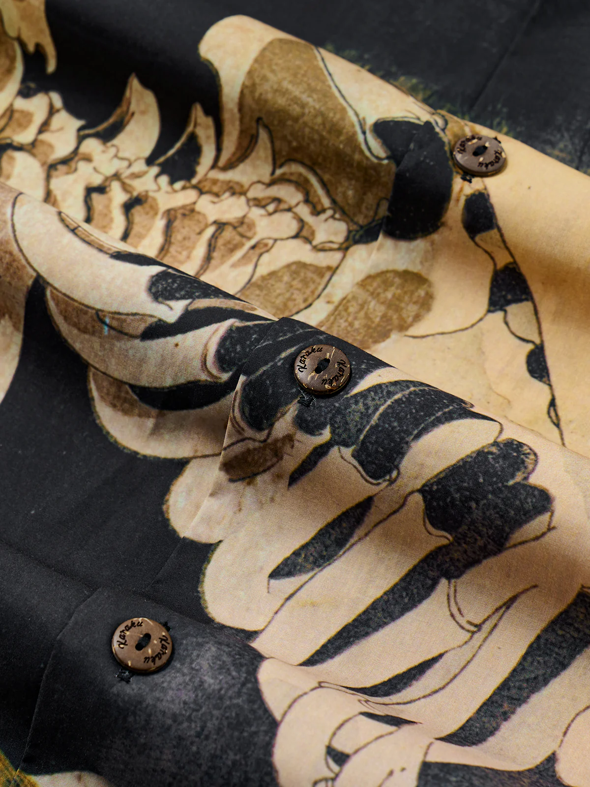 Japanese Masterpiece Soma No Kudairi Gradient Cotton Camp Shirt - Image 7