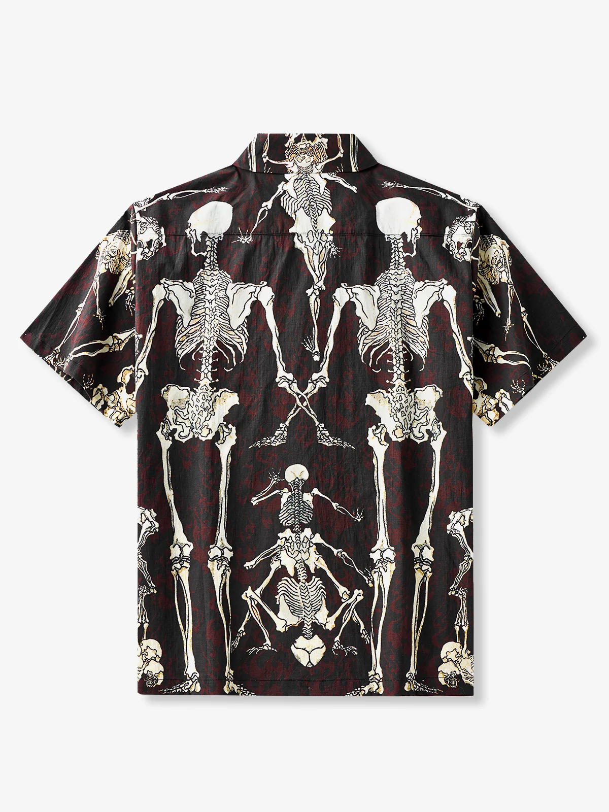 Hundreds Of Dancing Skeletons Cotton Camp Shirt - Image 3