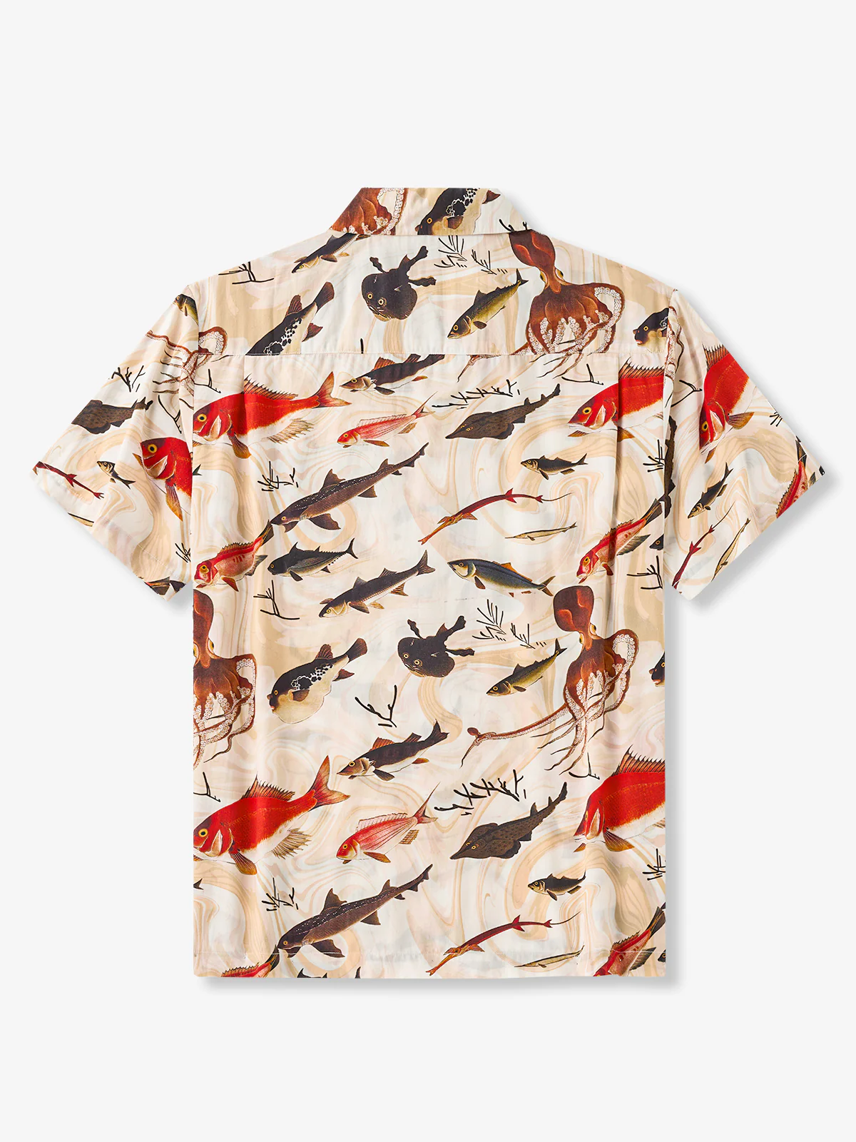 Illustrations Octopus Cotton Camp Shirt - Image 3