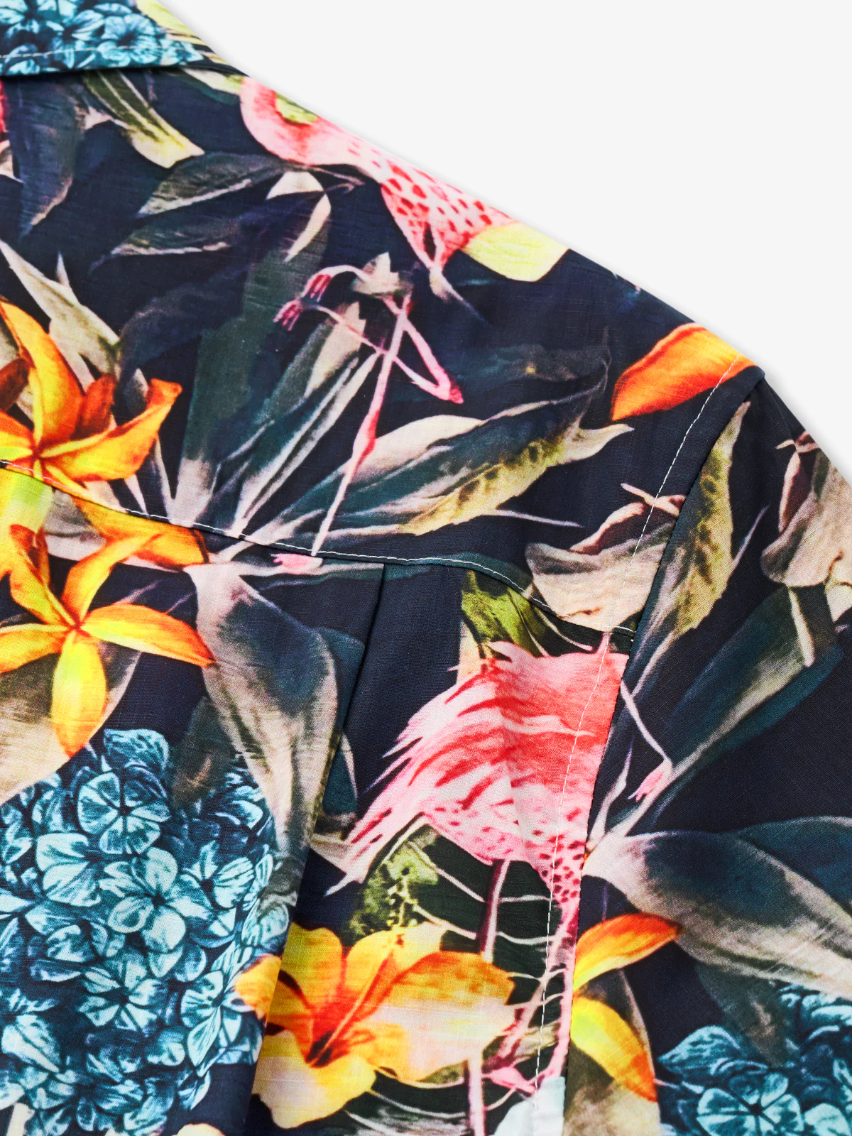 Tropical Paradise Rainforest Cotton Camp Shirt - Image 5