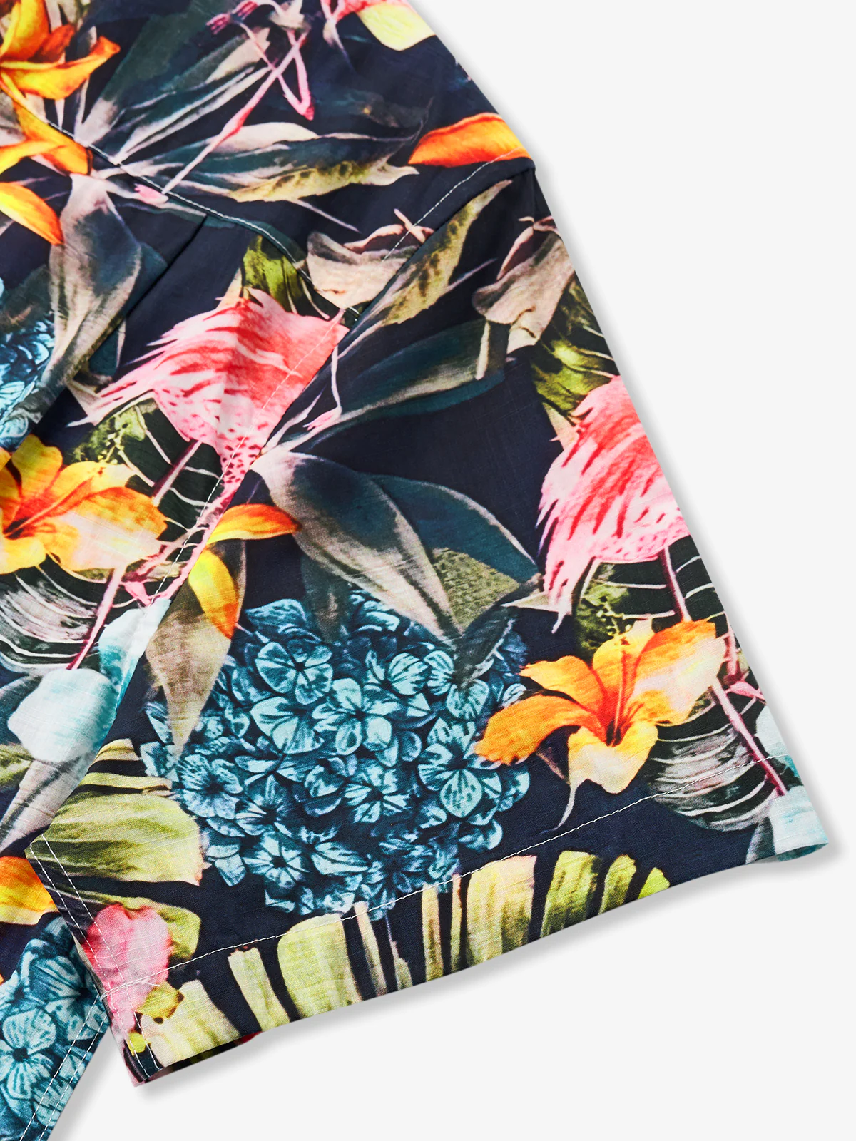 Tropical Paradise Rainforest Cotton Camp Shirt - Image 7