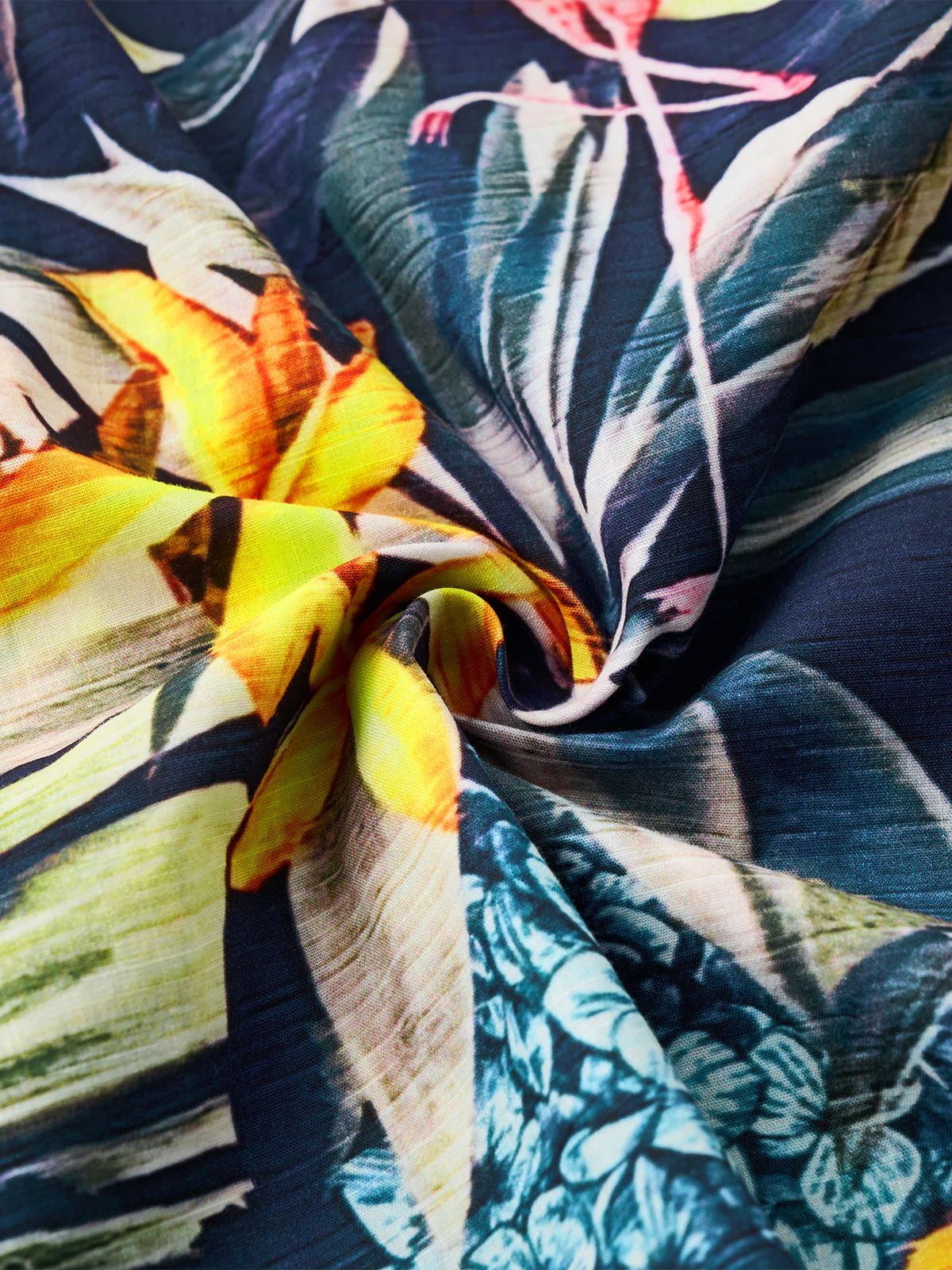 Tropical Paradise Rainforest Cotton Camp Shirt - Image 8