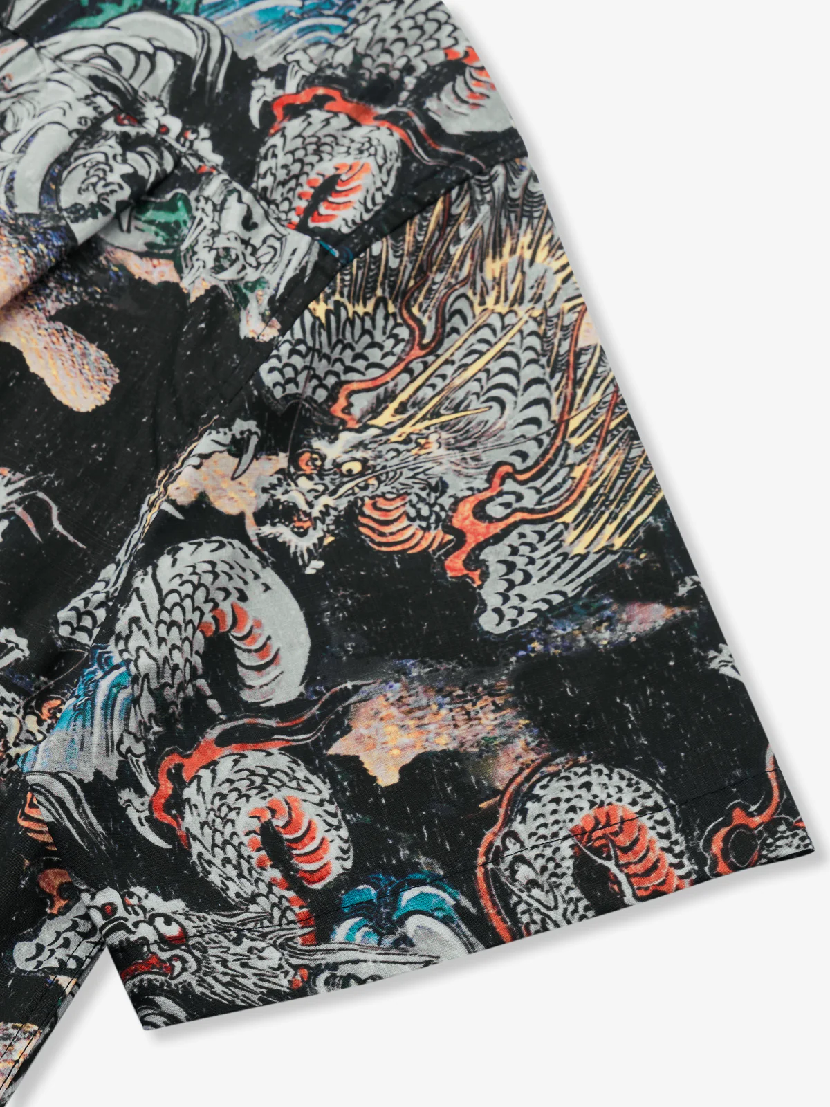 Utagawa Kuniyoshi-Inspired Dragon Art Cotton Shirt - Image 4