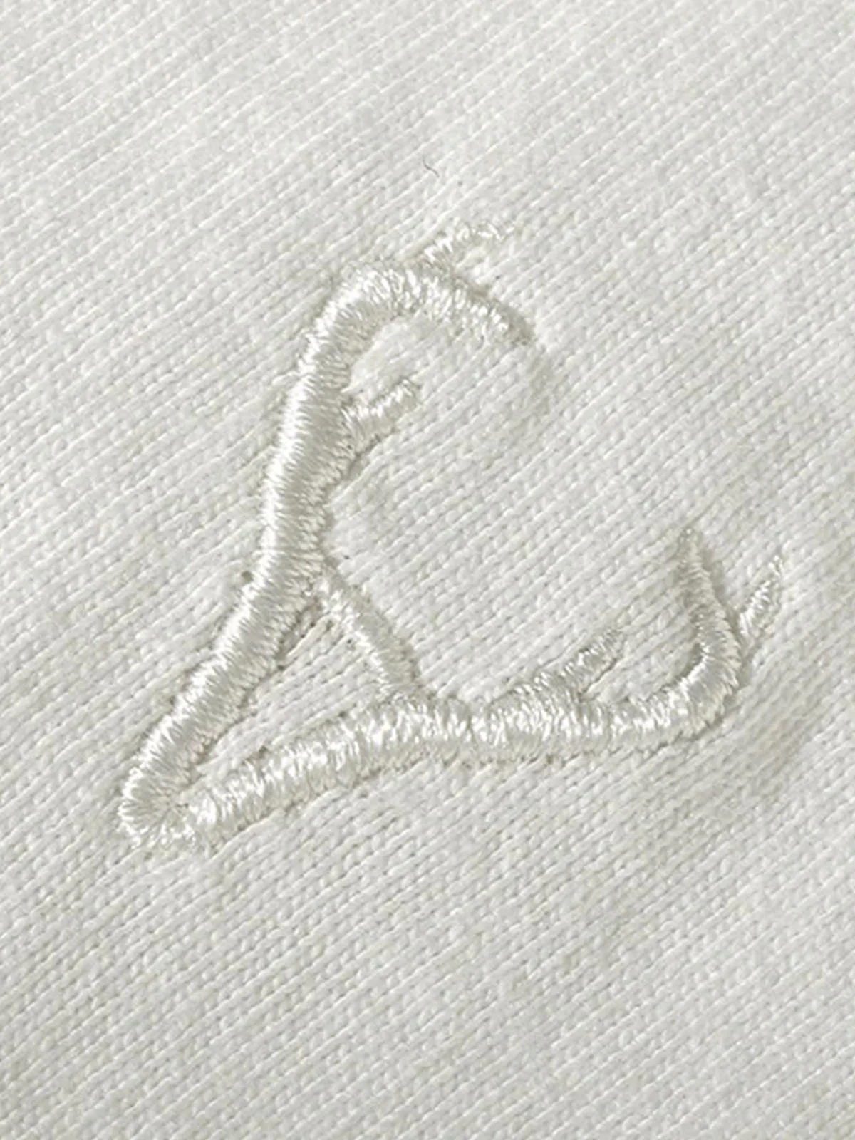 Mini Embroidery Cotton Henley Neck Tee - Image 13